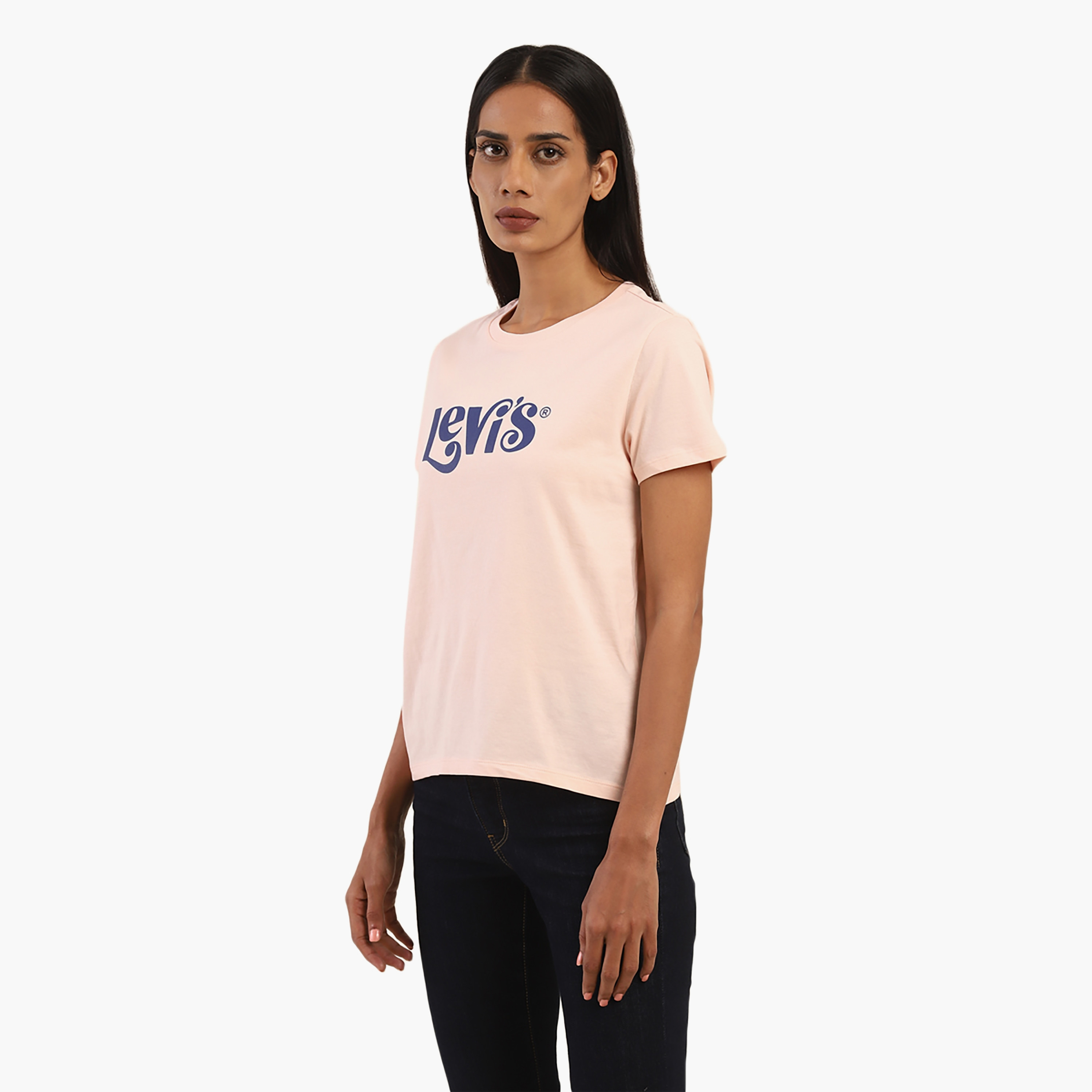 Levi's Logo Crew Neck Short Sleeves Women's T-Shirt-women-clothing-tshirts-image-2