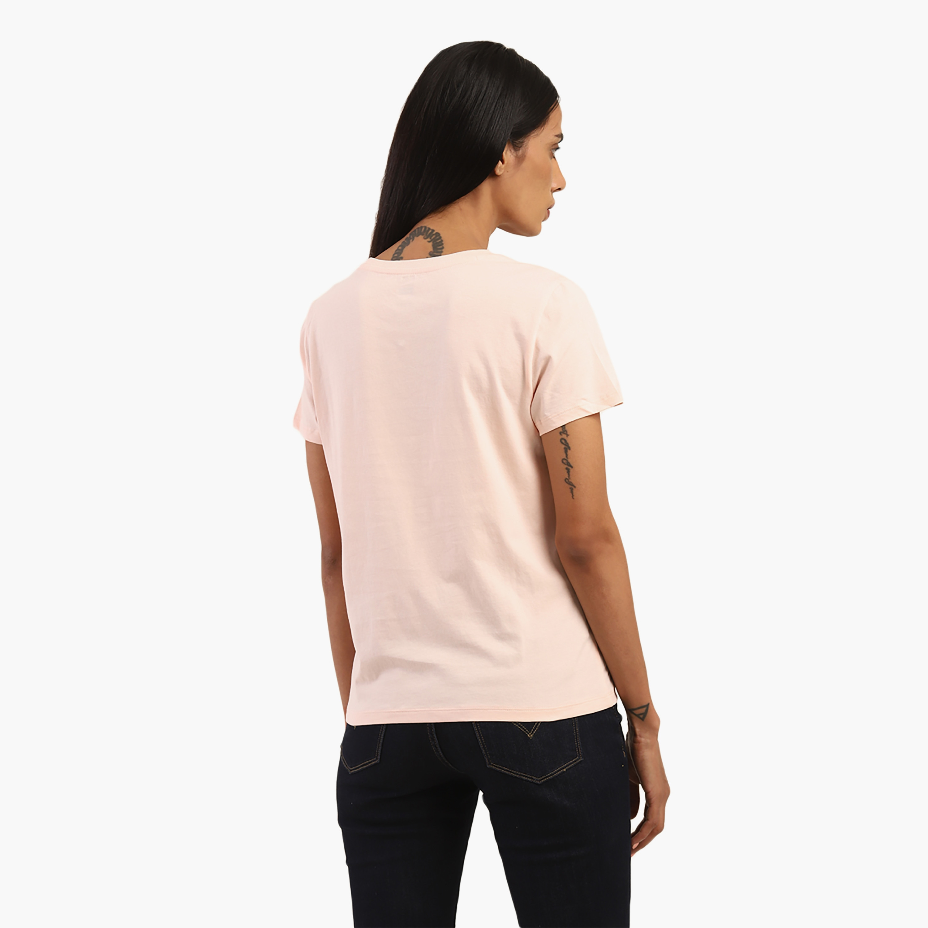 Levi's Logo Crew Neck Short Sleeves Women's T-Shirt-women-clothing-tshirts-image-3