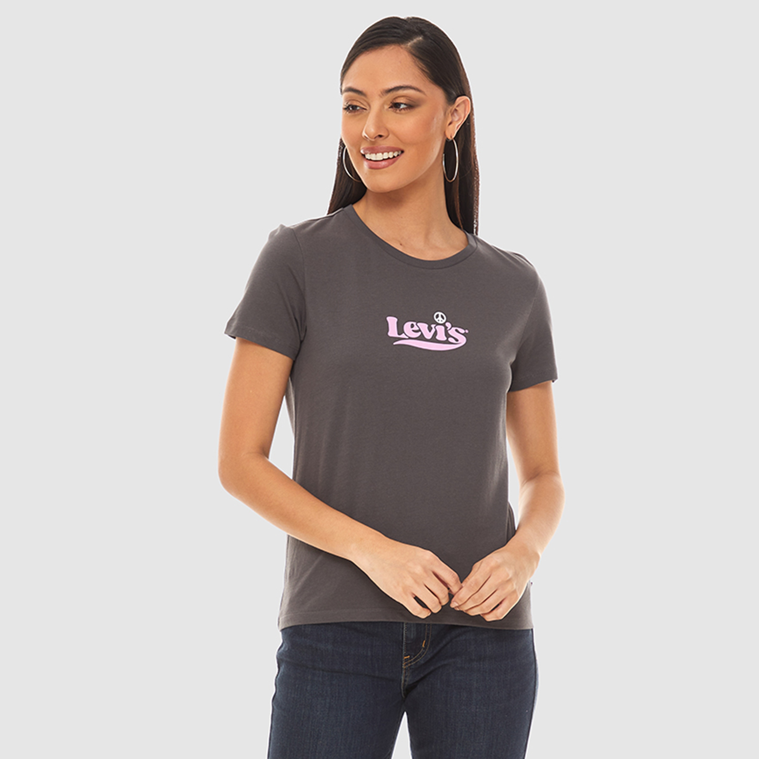 Levi's Logo Round Neck Short Sleeves Women's T-Shirt-women-clothing-tshirts-image-1