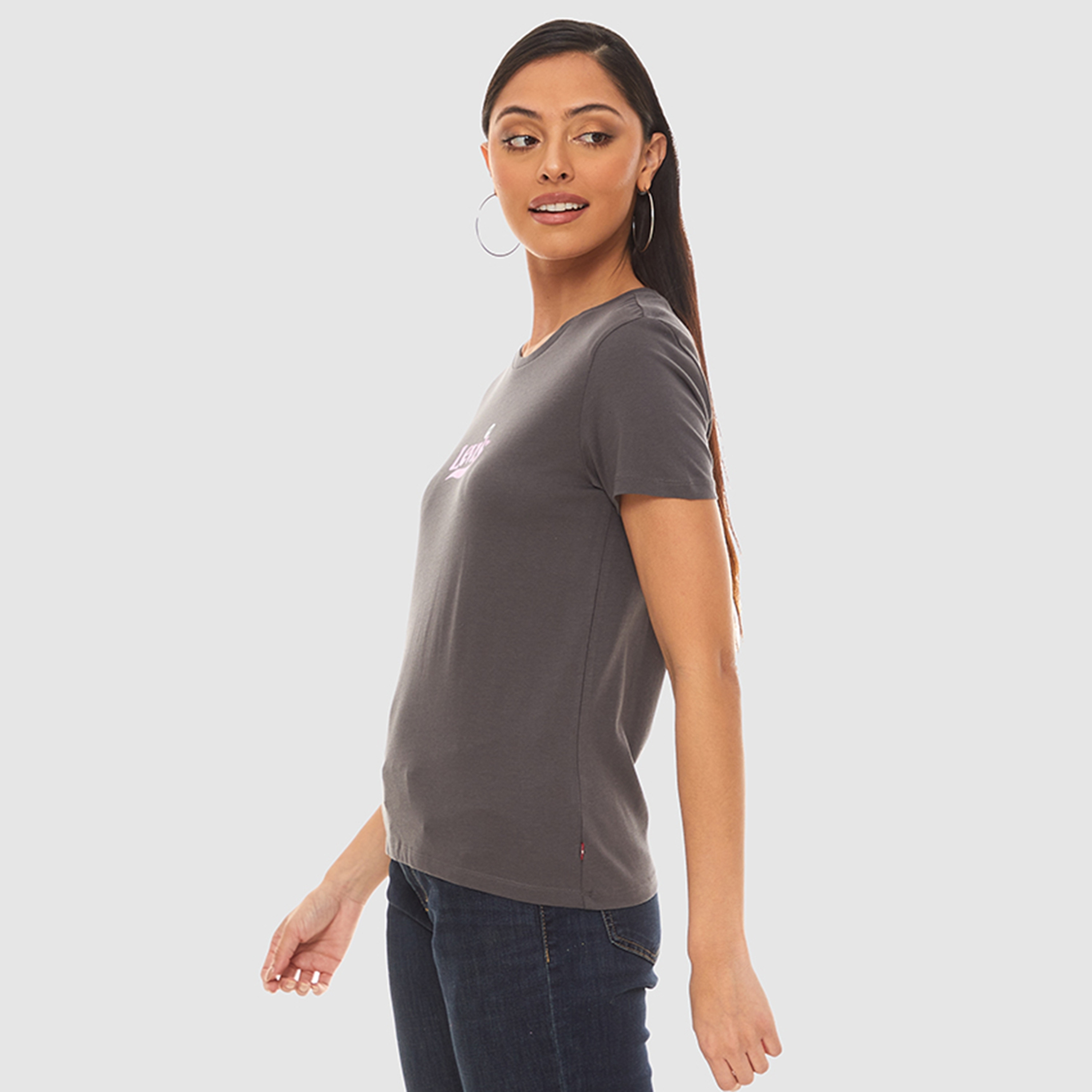 Levi's Logo Round Neck Short Sleeves Women's T-Shirt-women-clothing-tshirts-image-4