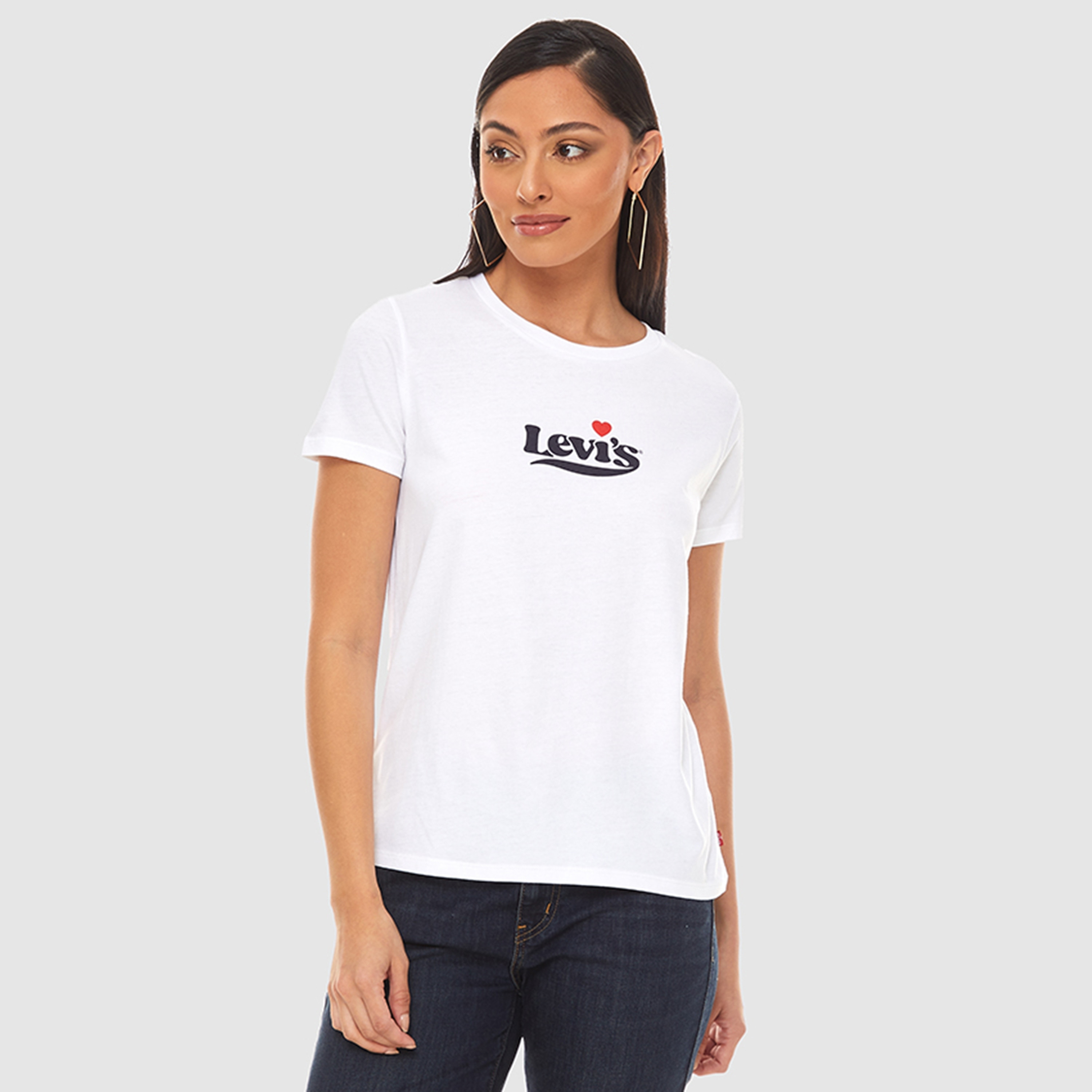 Levi's Logo Round Neck Short Sleeves Women's T-Shirt-women-clothing-tshirts-image-1