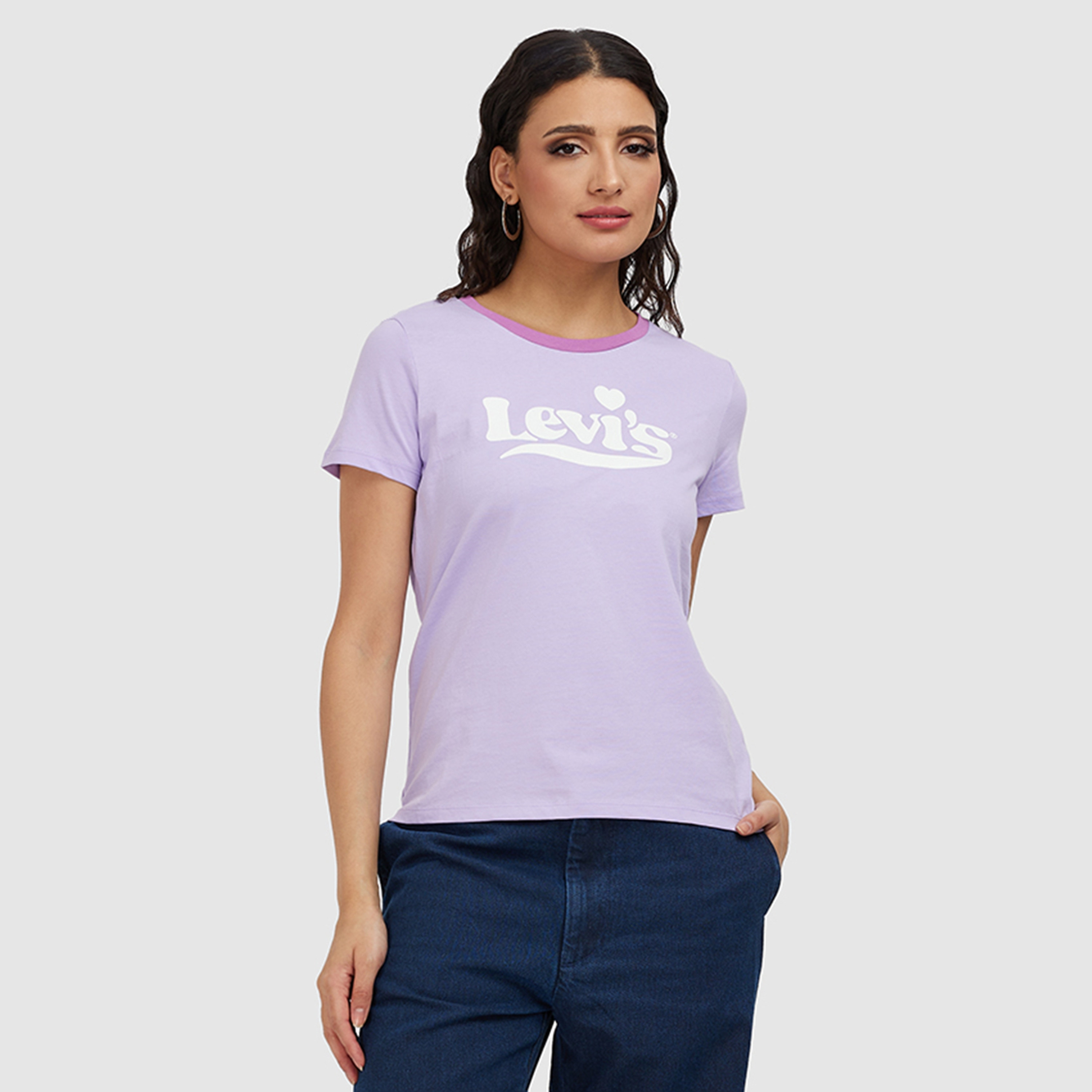 Levi's Logo Round Neck Short Sleeves Women's T-Shirt-women-clothing-tshirts-image-1