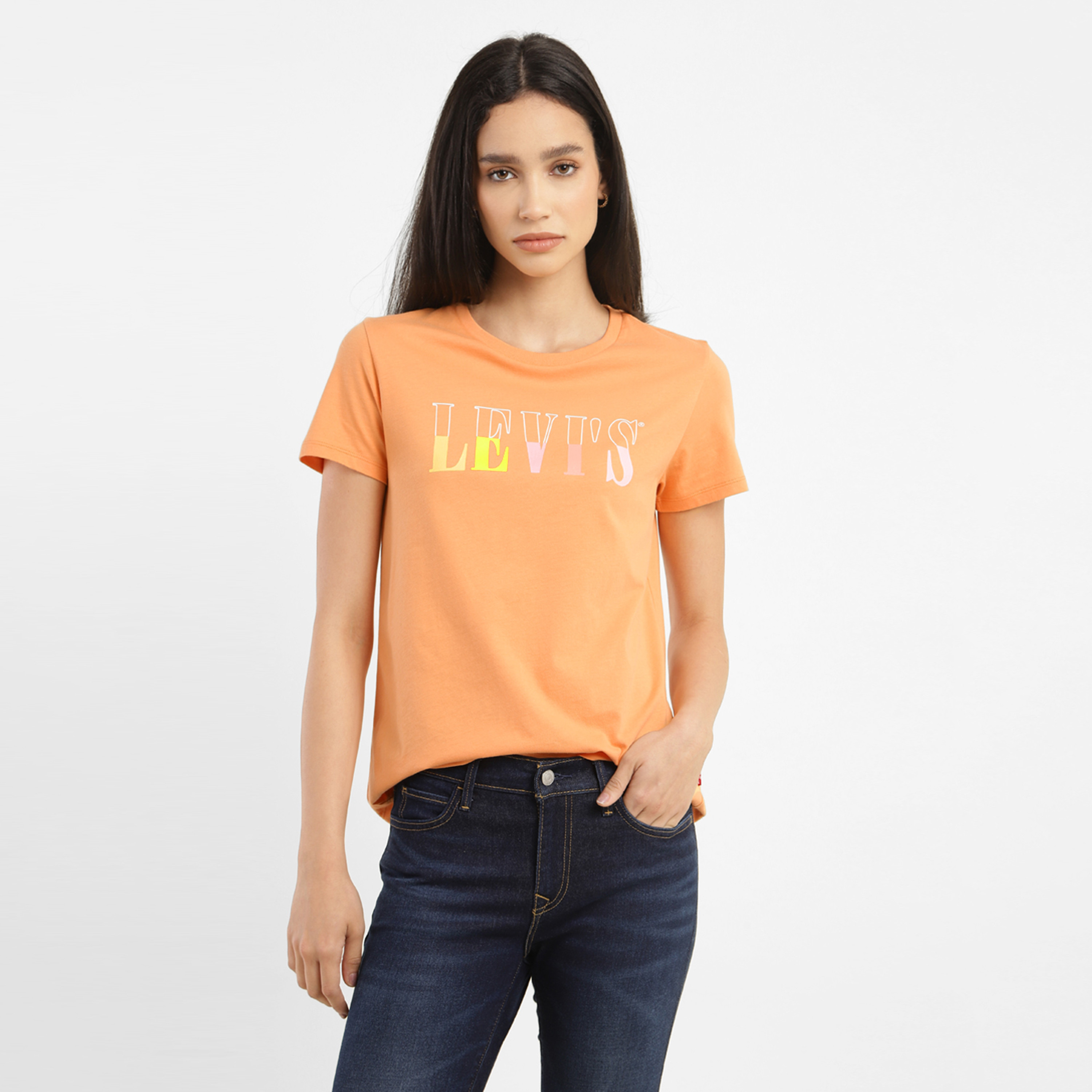 Levi's Graphic Crew Neck Short Sleeves T-Shirt-women-clothing-tshirts-image-1