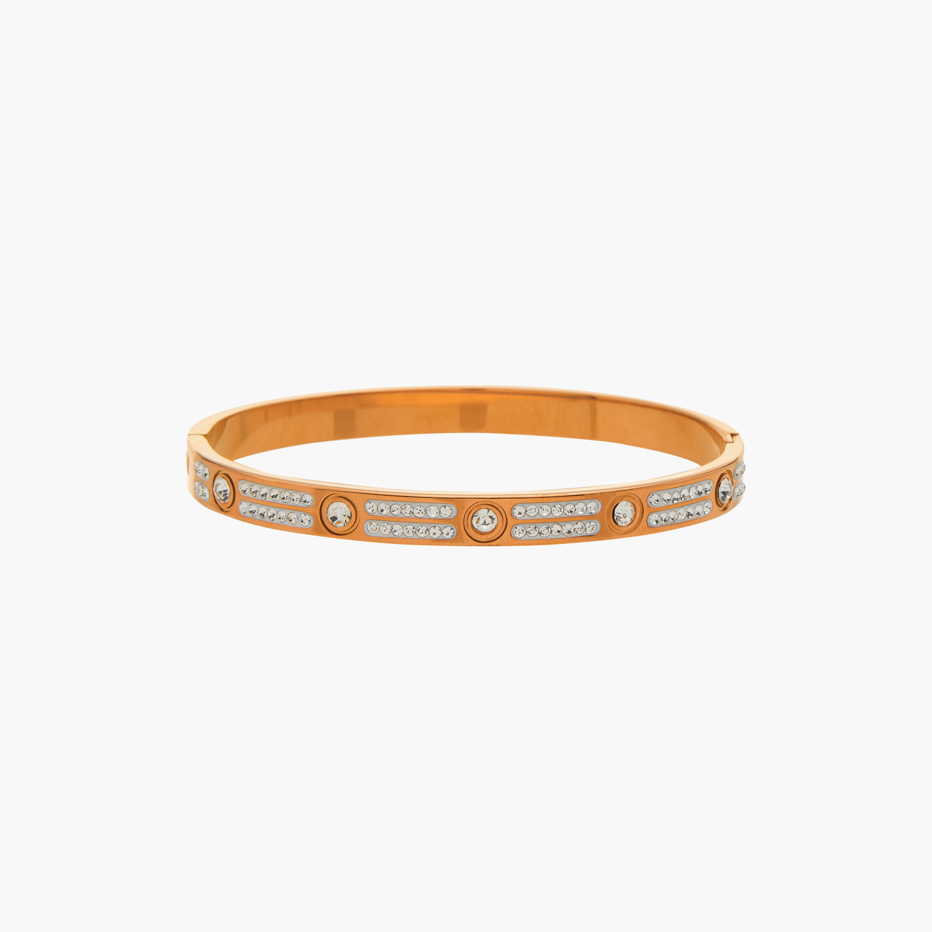 Flora Bella Embellished Cuff Bracelet with Clasp Closure-women-watchesandjewellery-jewellery-banglesandbracelets-image-1