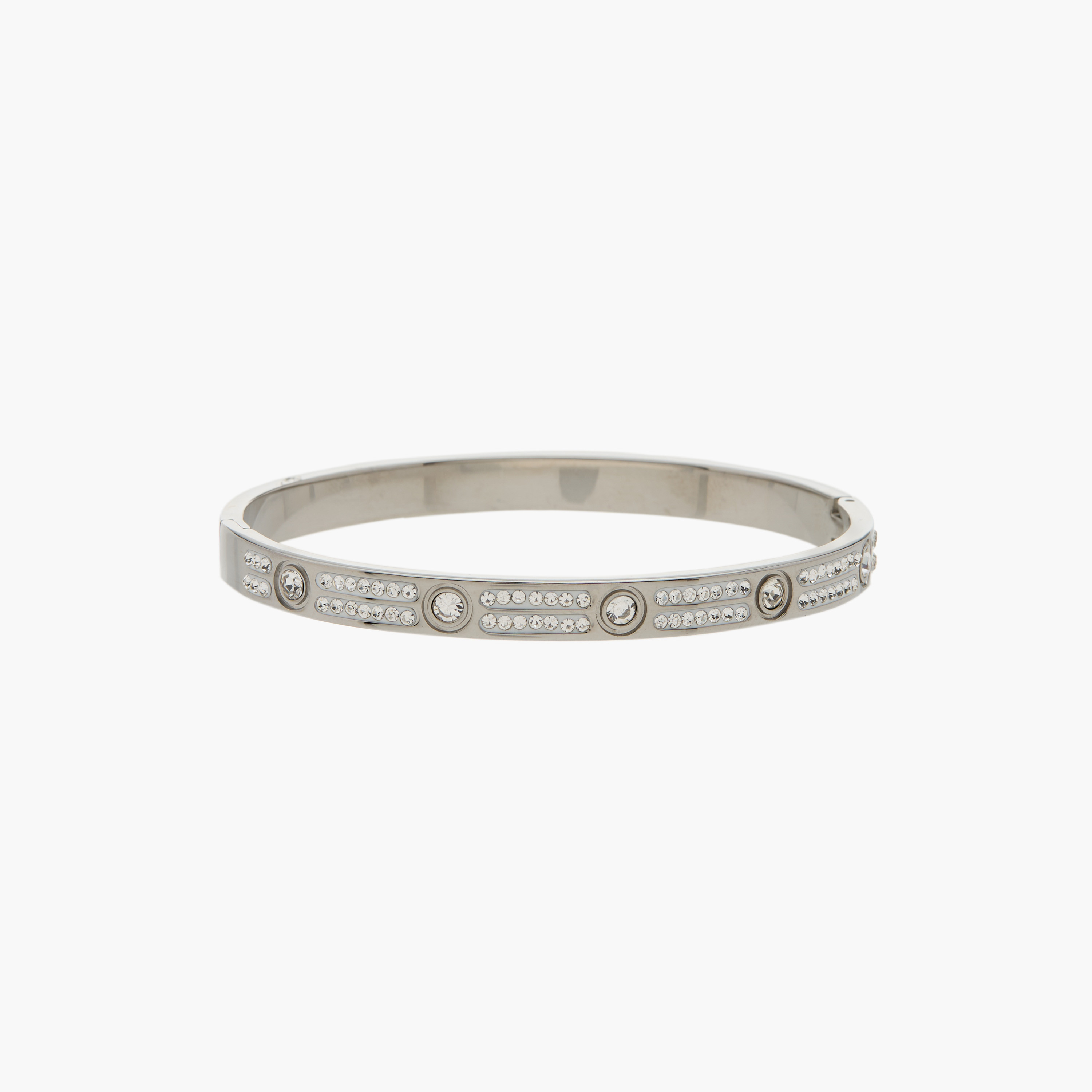 Flora Bella Embellished Cuff Bracelet with Clasp Closure-women-watchesandjewellery-jewellery-banglesandbracelets-image-1