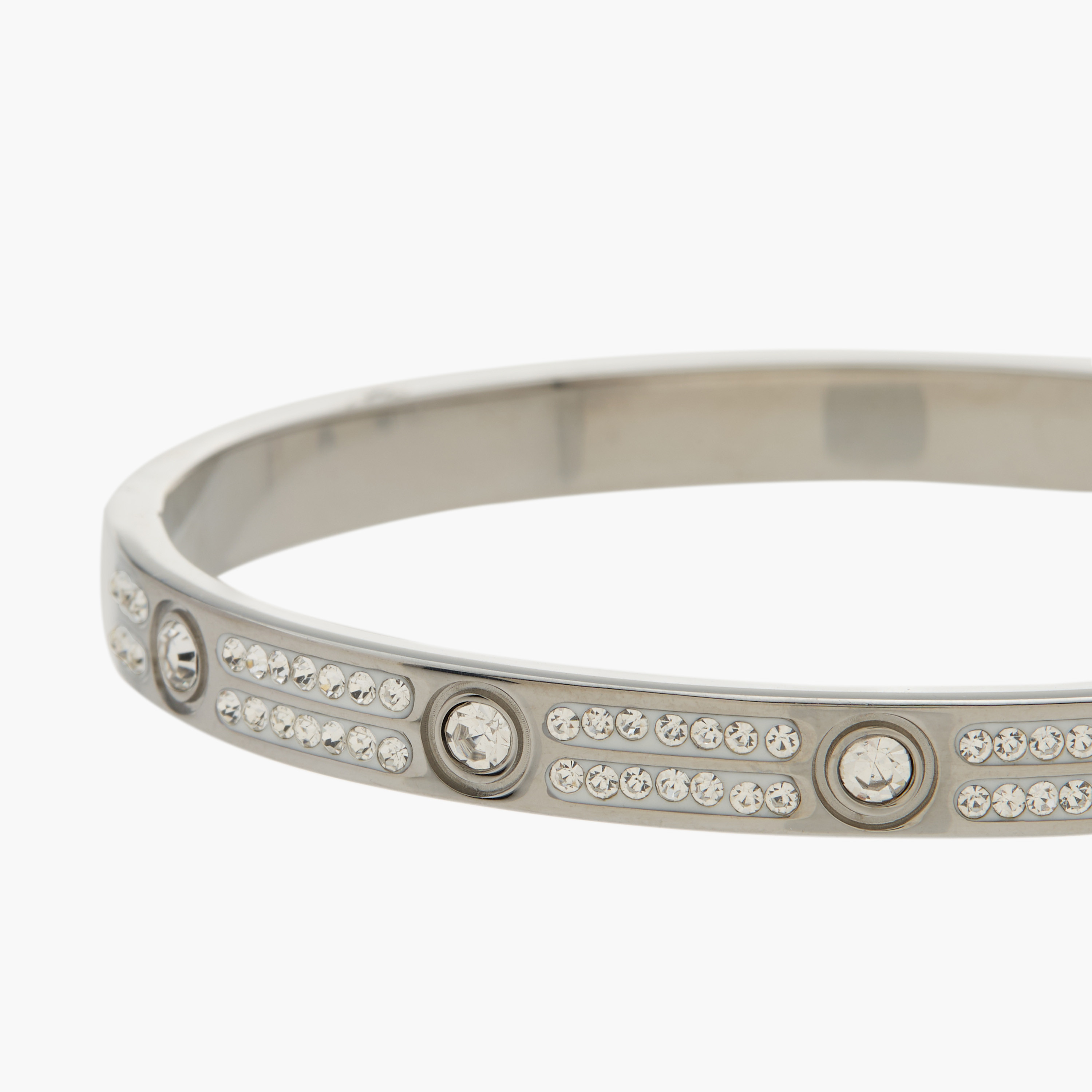 Flora Bella Embellished Cuff Bracelet with Clasp Closure-women-watchesandjewellery-jewellery-banglesandbracelets-image-3