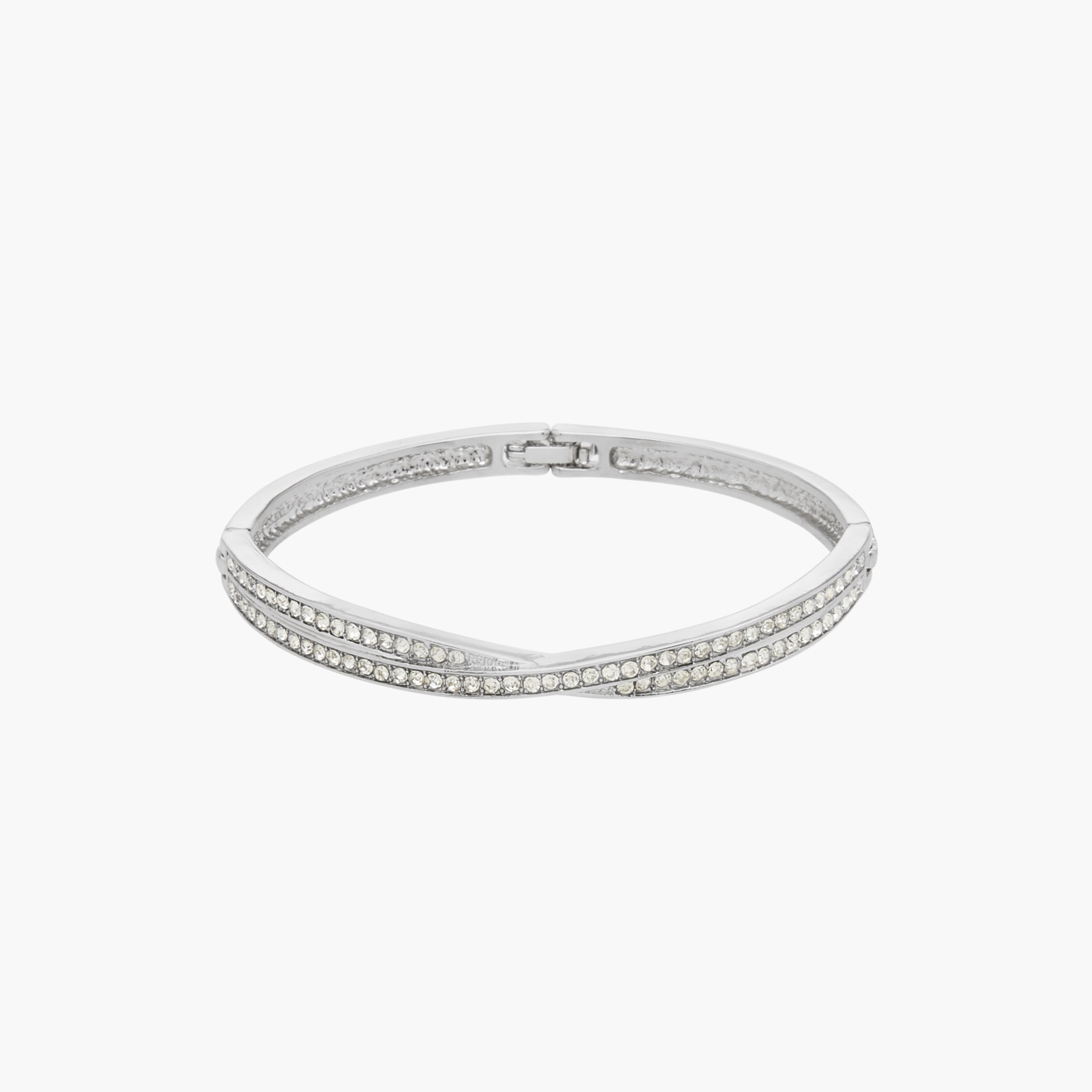 Flora Bella Embellished Bracelet with Hinged Closure-women-watchesandjewellery-jewellery-banglesandbracelets-image-1