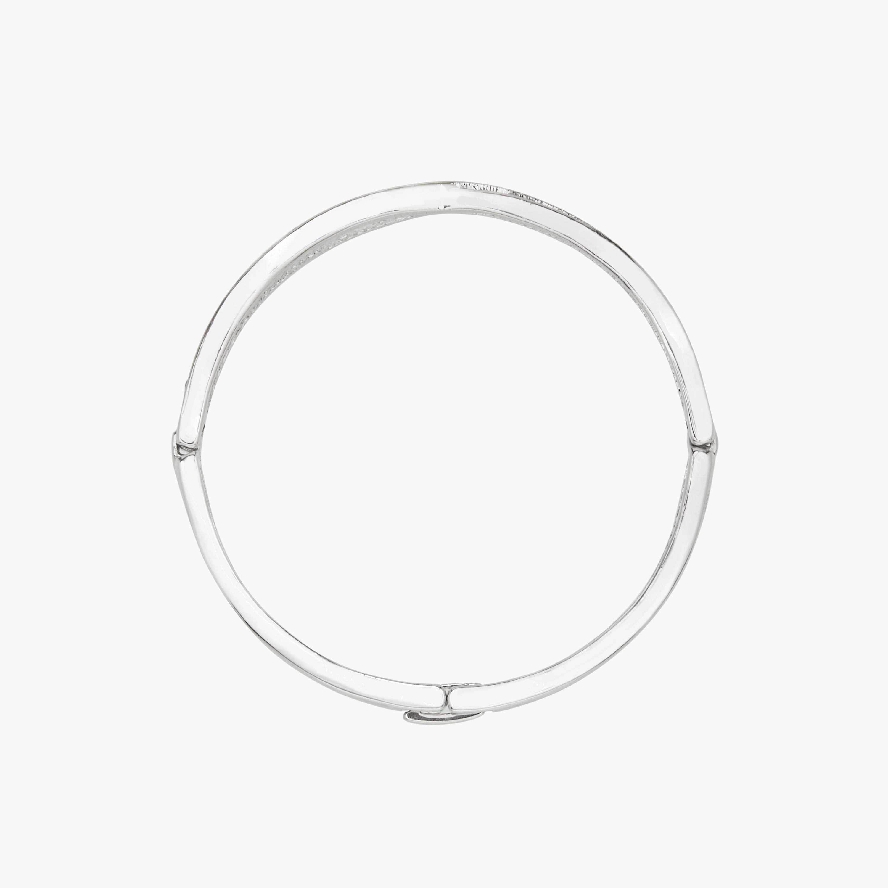 Flora Bella Embellished Bracelet with Hinged Closure-women-watchesandjewellery-jewellery-banglesandbracelets-image-2