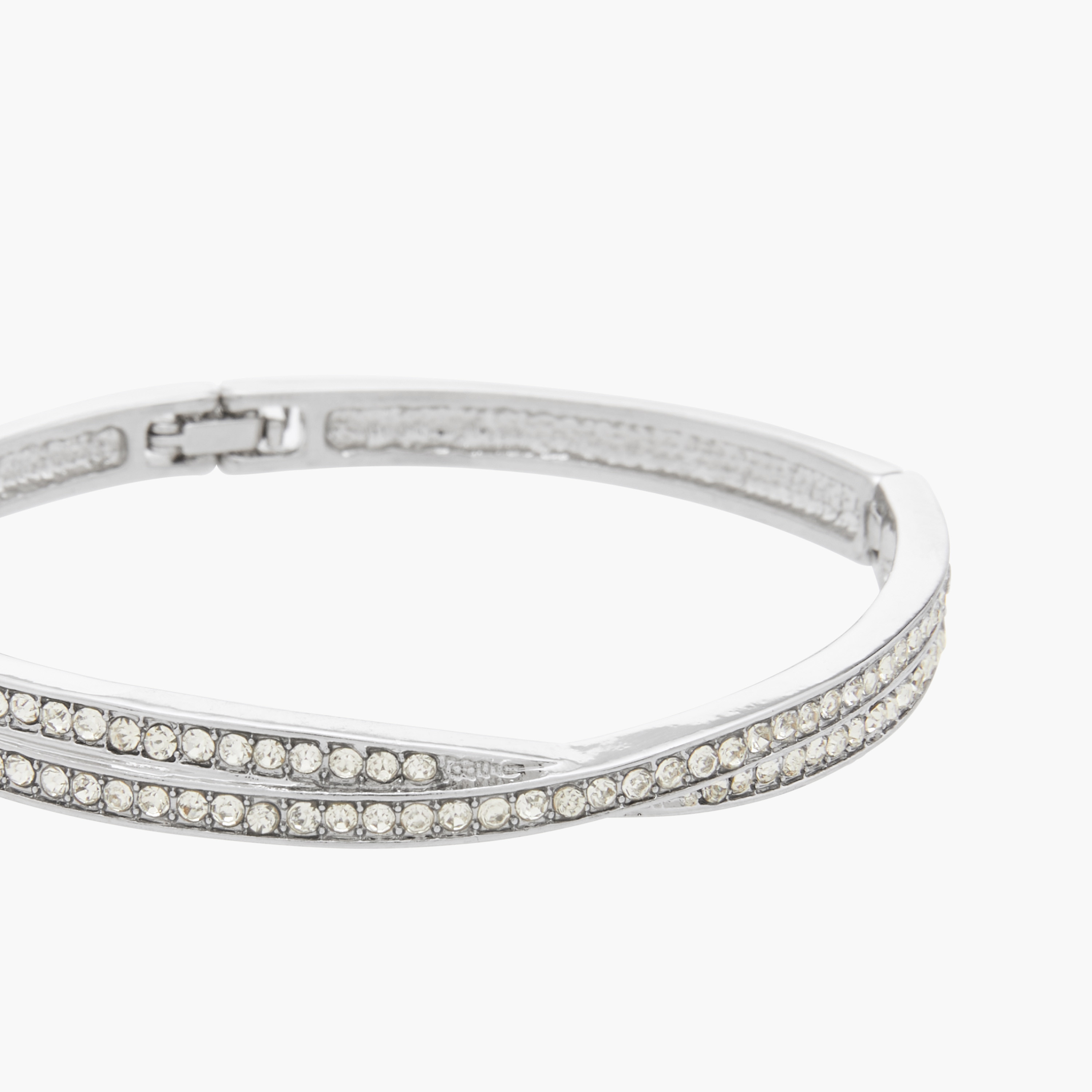 Flora Bella Embellished Bracelet with Hinged Closure-women-watchesandjewellery-jewellery-banglesandbracelets-image-3