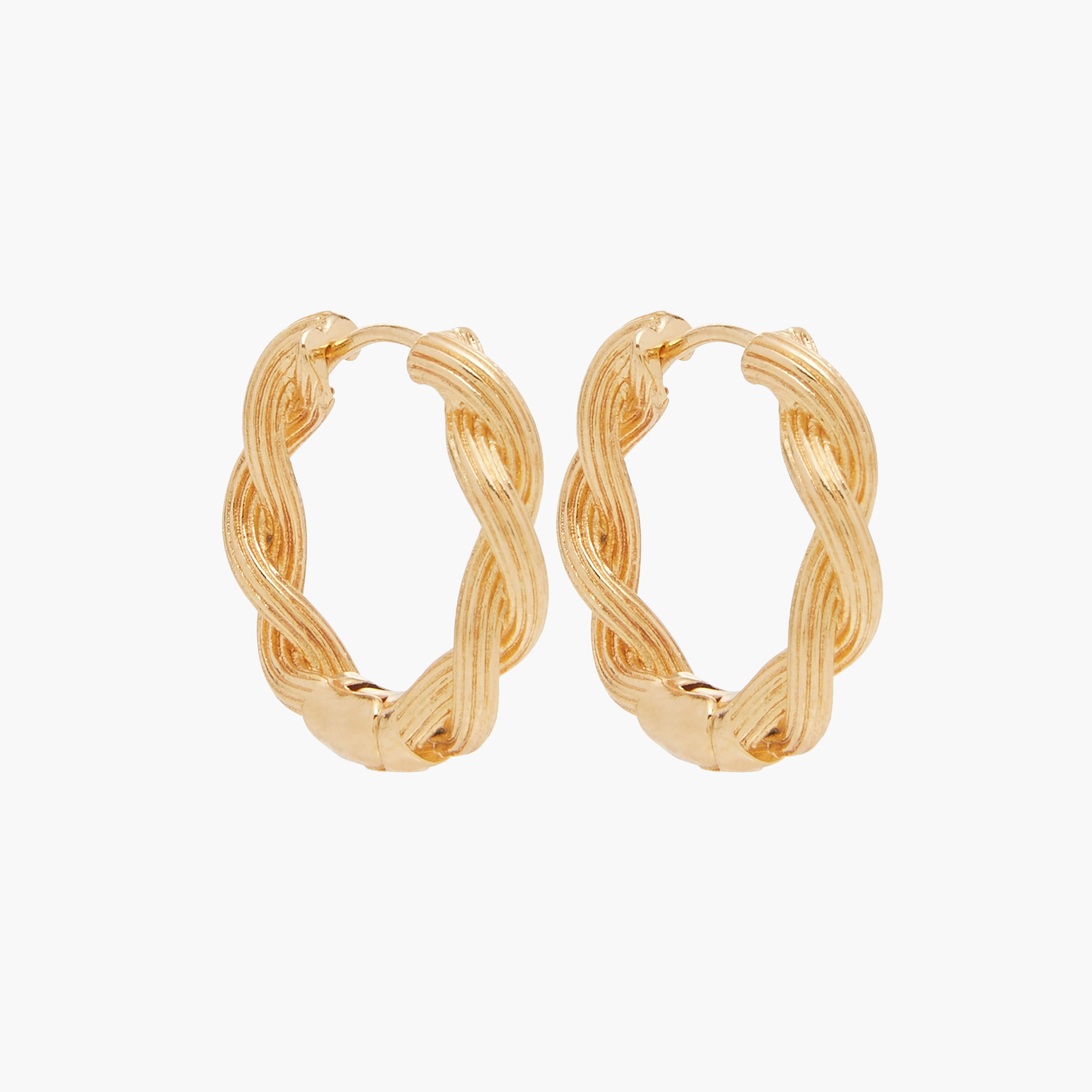 Flora Bella Twisted Hoop Earrings with Latch Back Closure - Set of 2-women-watchesandjewellery-jewellery-earrings-image-3
