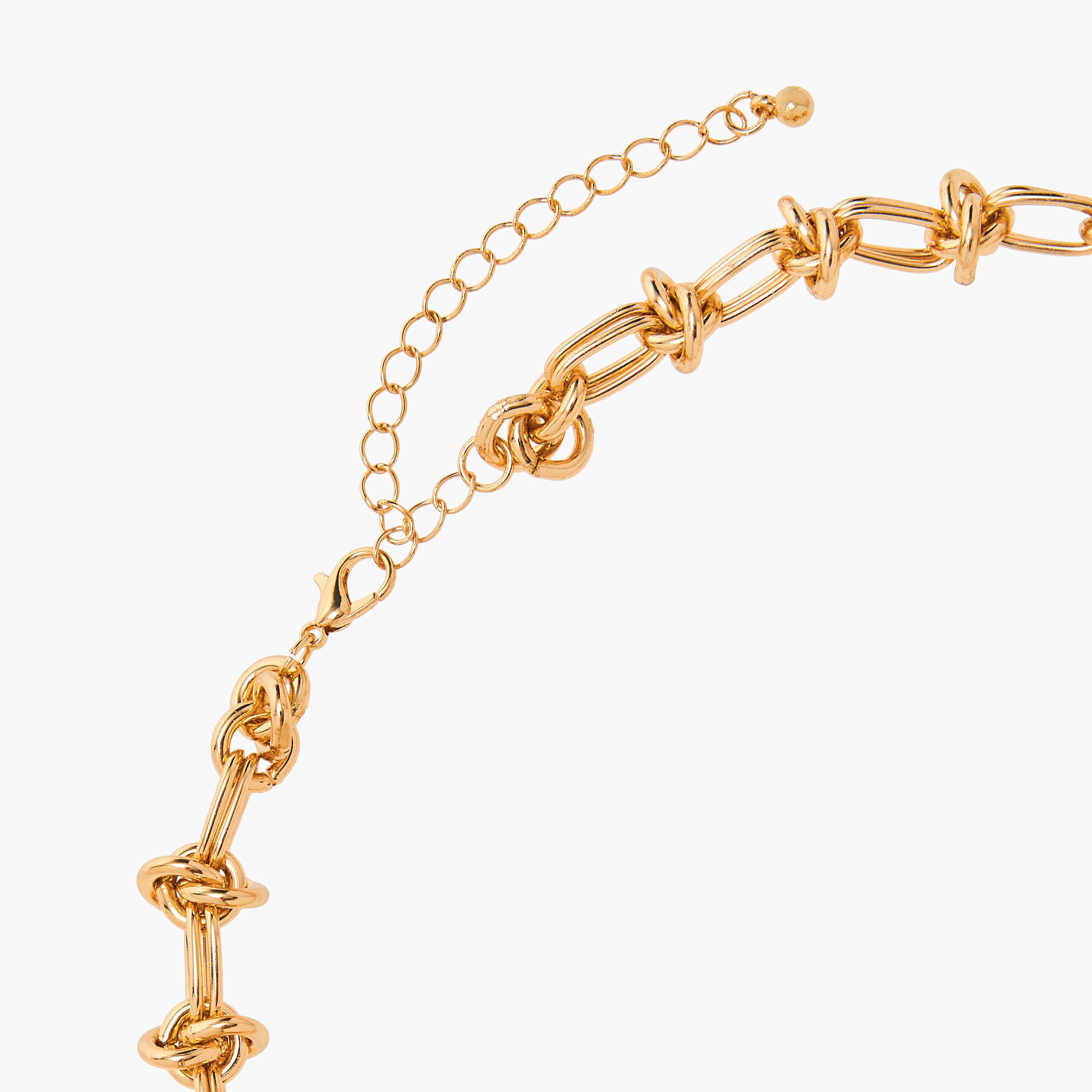 عقد ميتاليك بمشبك إغلاق من فلورا بيلا-women-watchesandjewellery-jewellery-necklacesandpendants-image-4