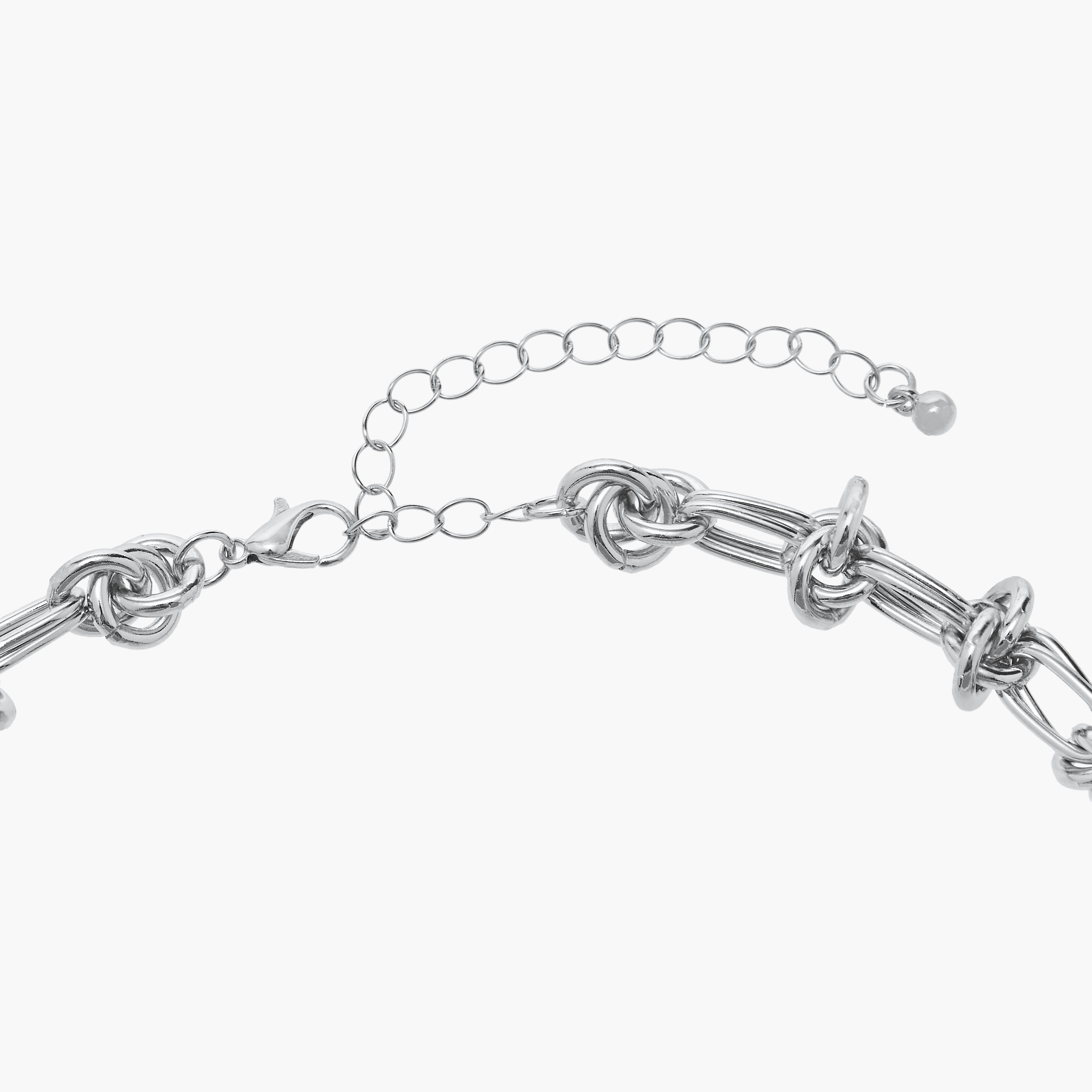 Flora Bella Metallic Necklace with Lobster Clasp Closure-women-watchesandjewellery-jewellery-necklacesandpendants-image-4