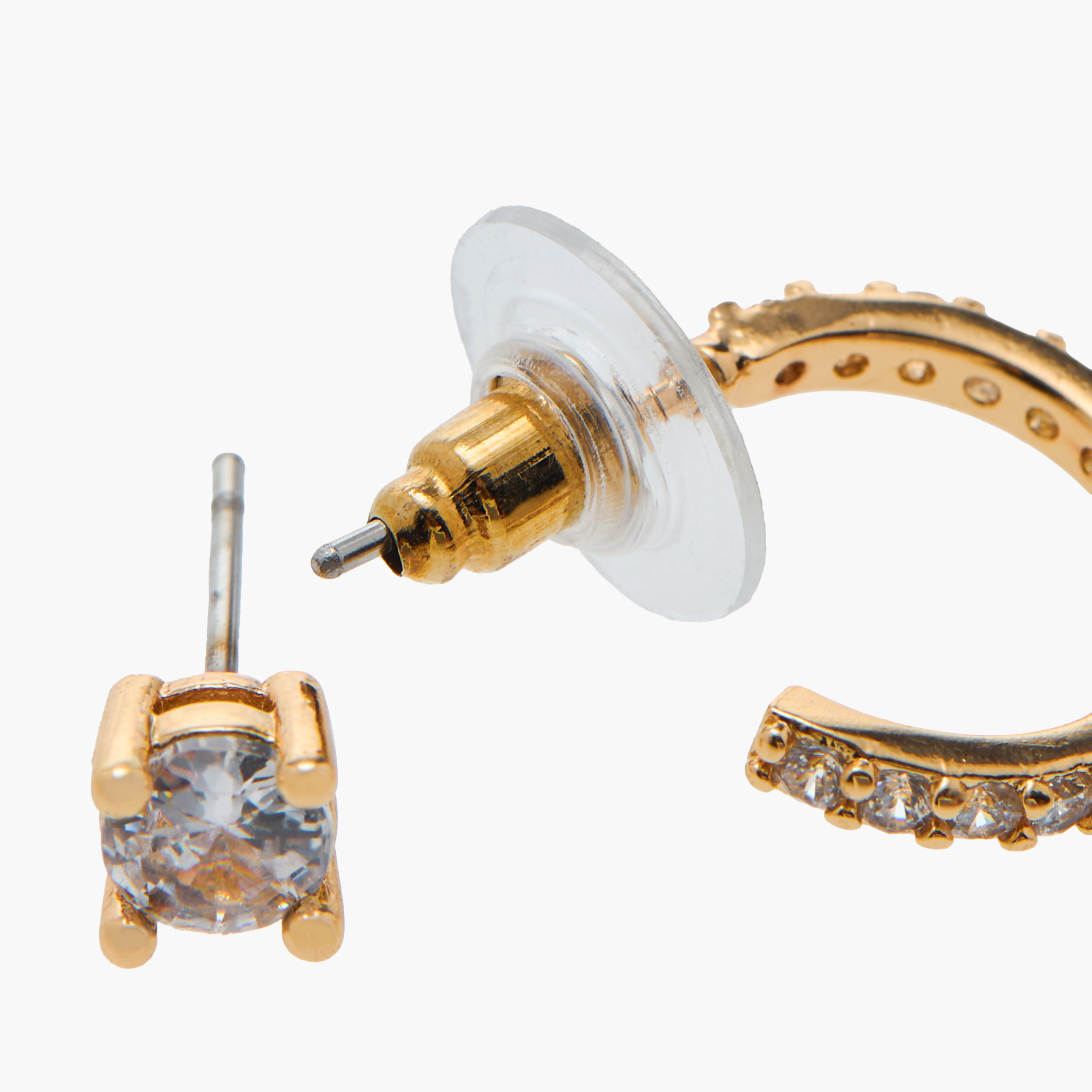 Flora Bella 4-Piece Studed Necklace with Earrings and Ring Set-women-watchesandjewellery-jewellery-jewellerysets-image-8
