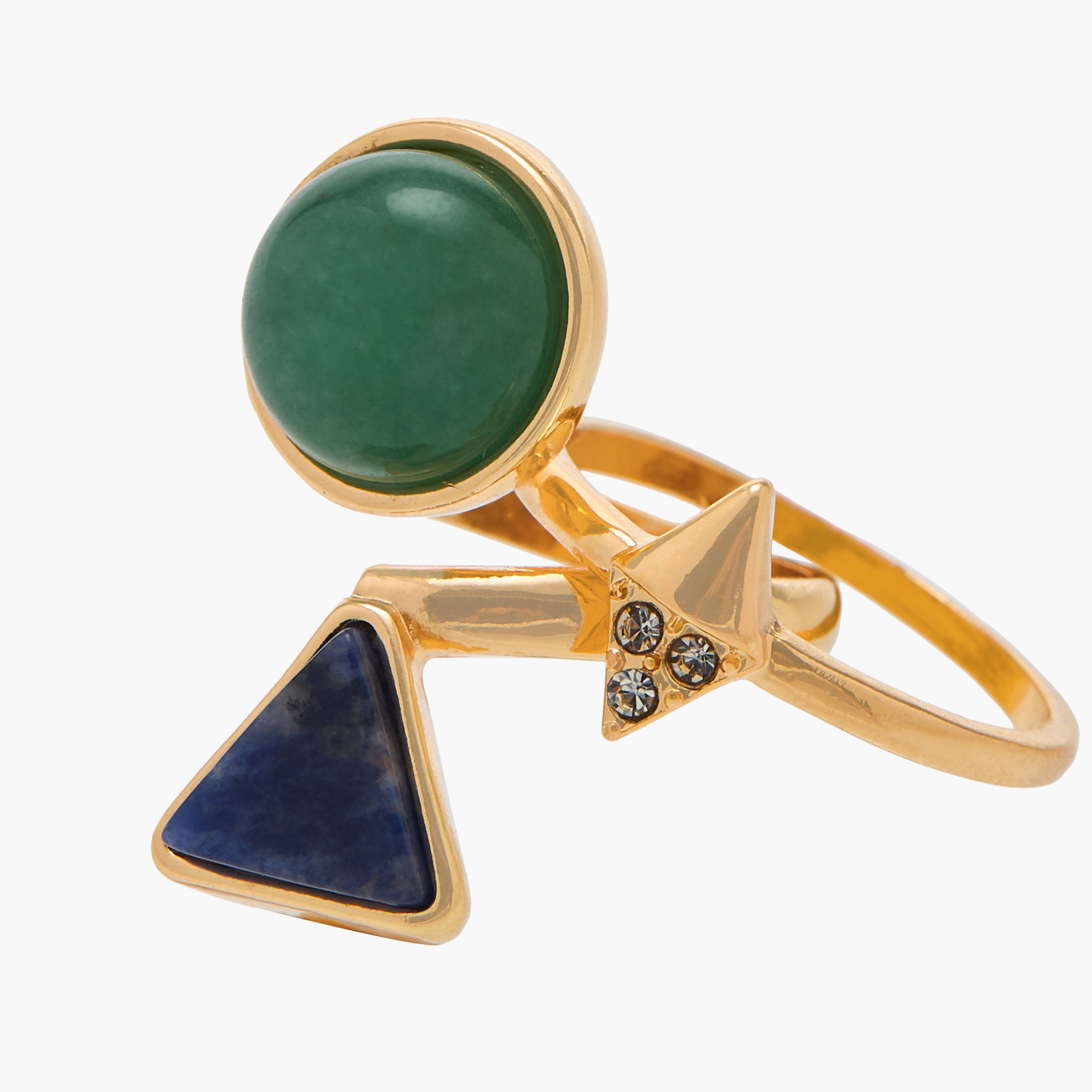 Flora Bella Assorted Metallic Ring - Set of 5-women-watchesandjewellery-jewellery-rings-image-4