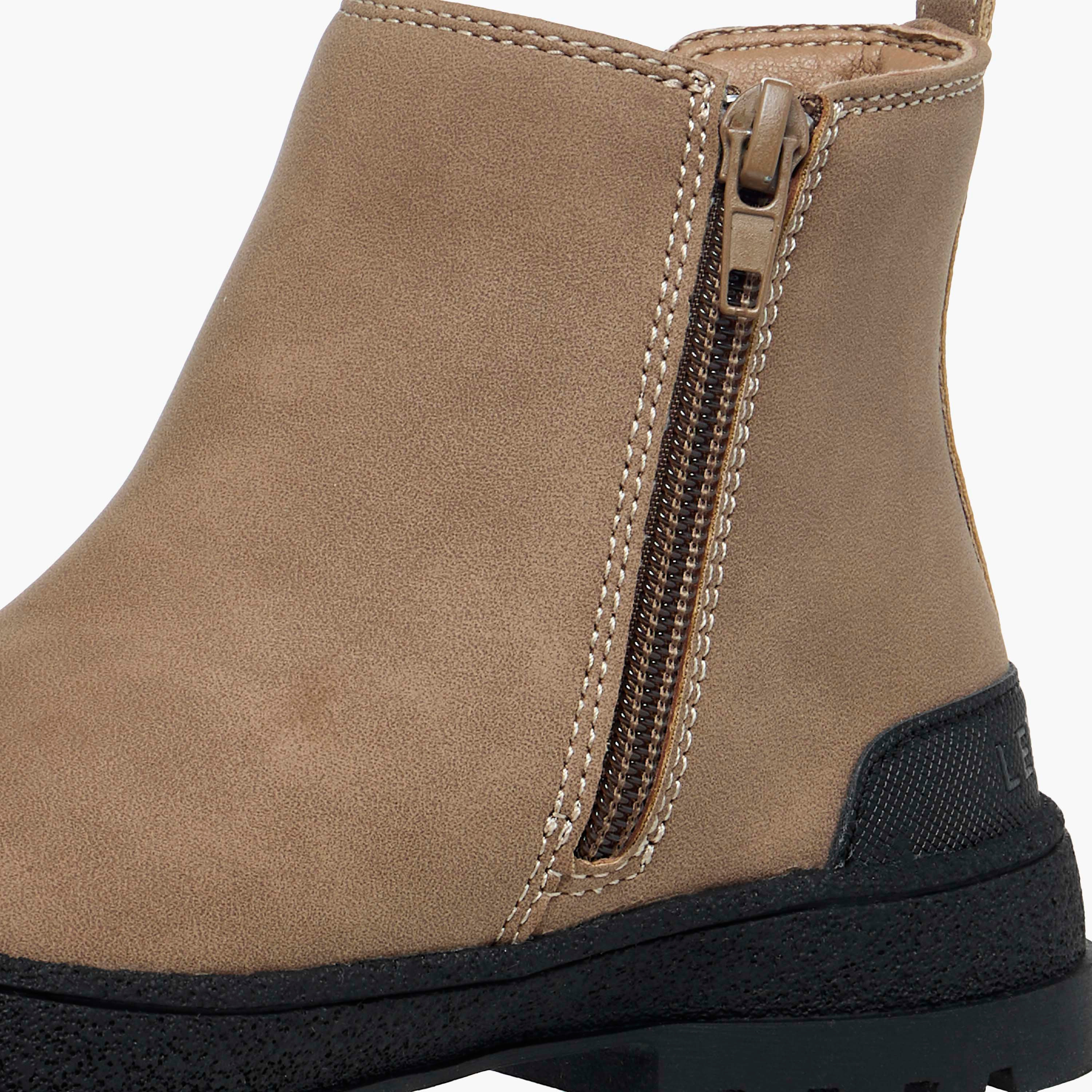 Lee Cooper Boys' Solid Ankle Boots with Zip Closure-boys-shoes-boots-image-6