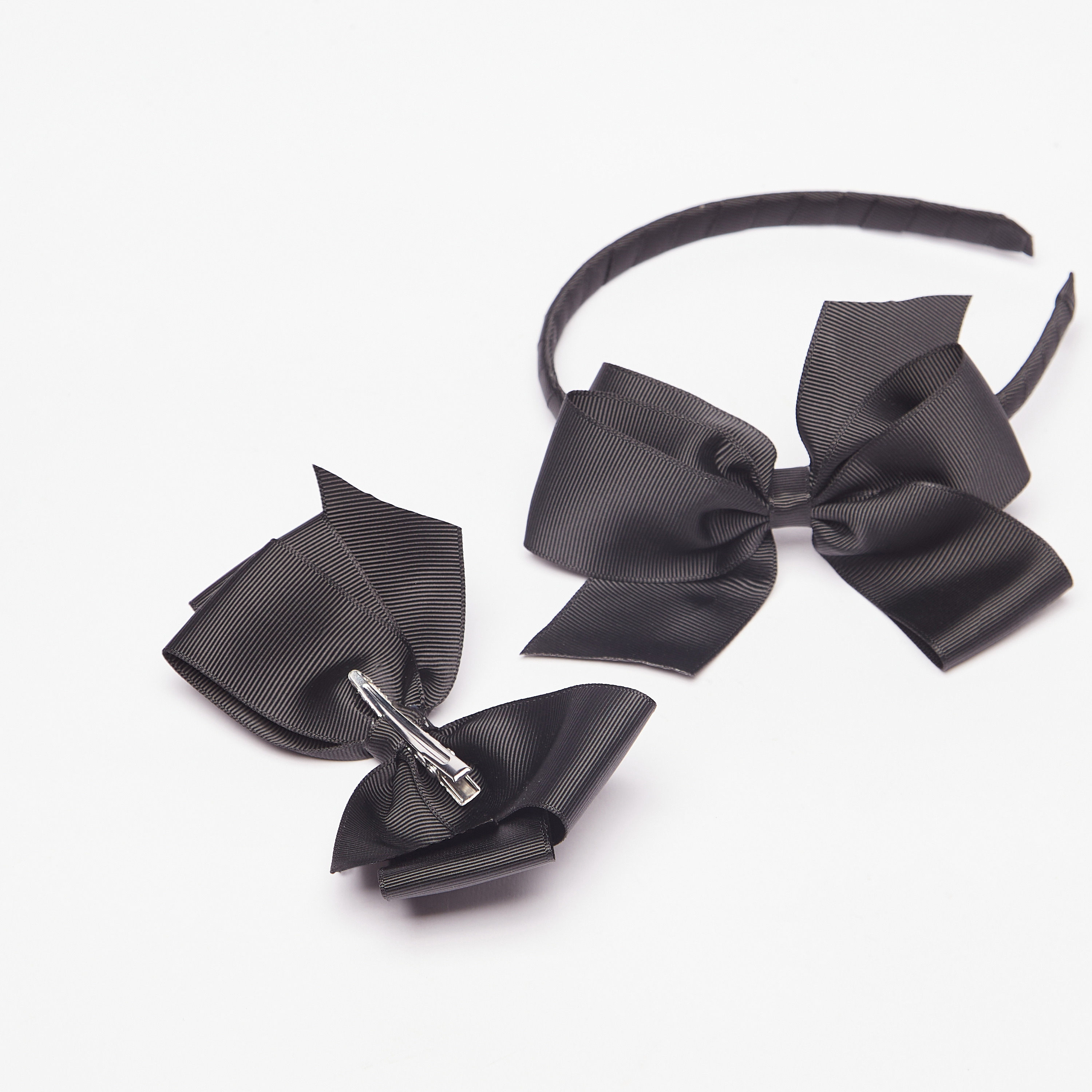 Flora Bella Ribbed Hairband and Bow Clip Set-girls-accessories-hairaccessories-image-4