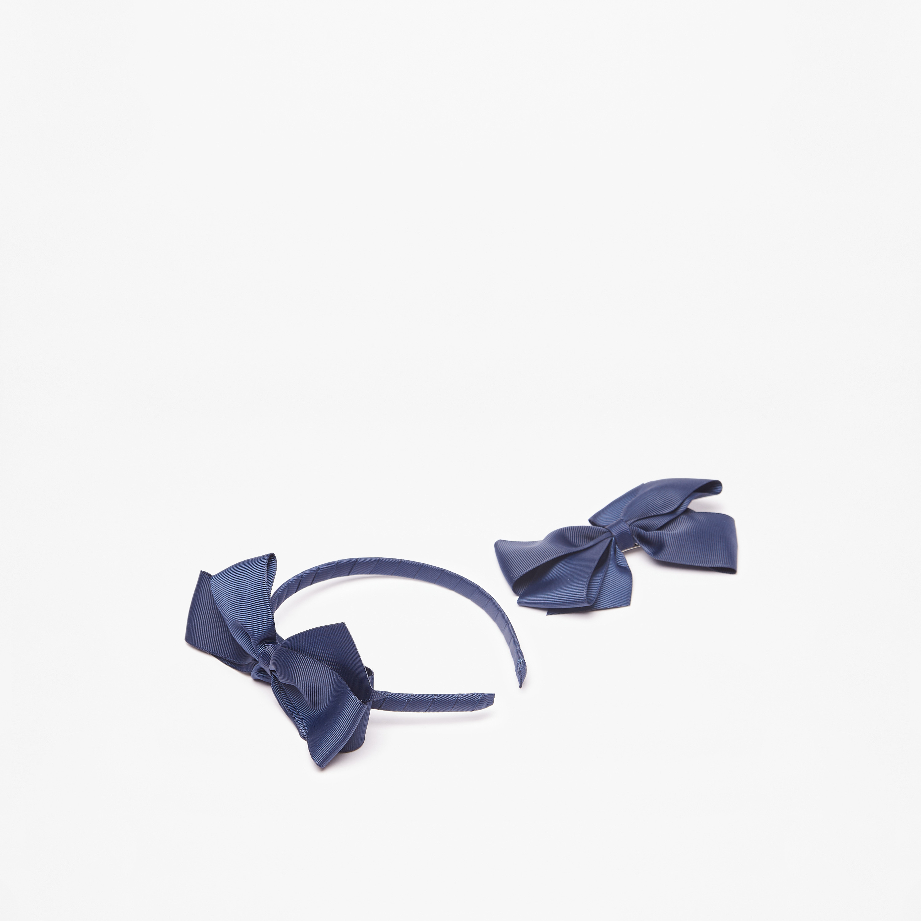 Flora Bella Ribbed Hairband and Bow Clip Set-girls-accessories-hairaccessories-image-1