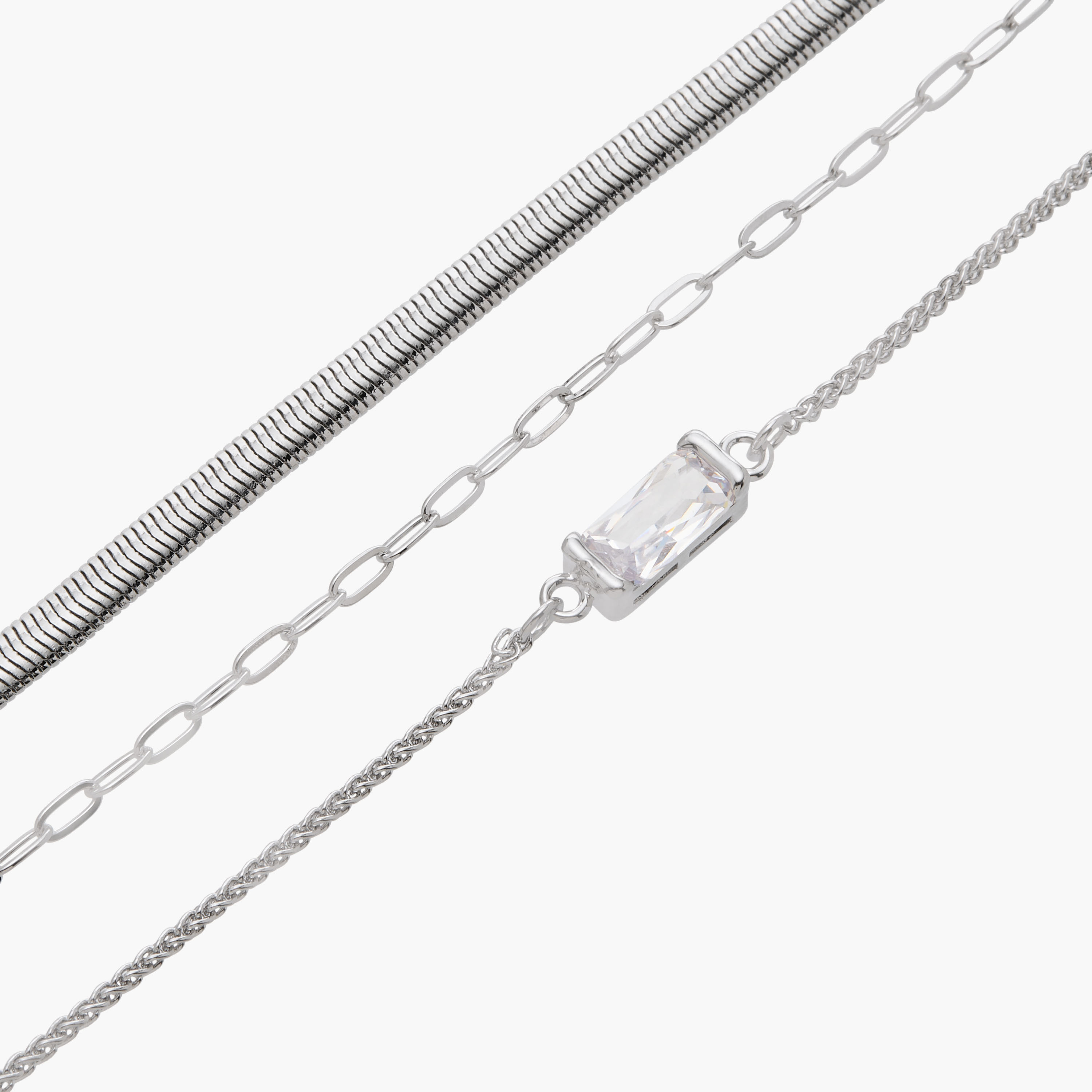 أساور متنوعة بمشبك إغلاق من فلورا بيلا - طقم من 3 قطع-women-watchesandjewellery-jewellery-banglesandbracelets-image-8