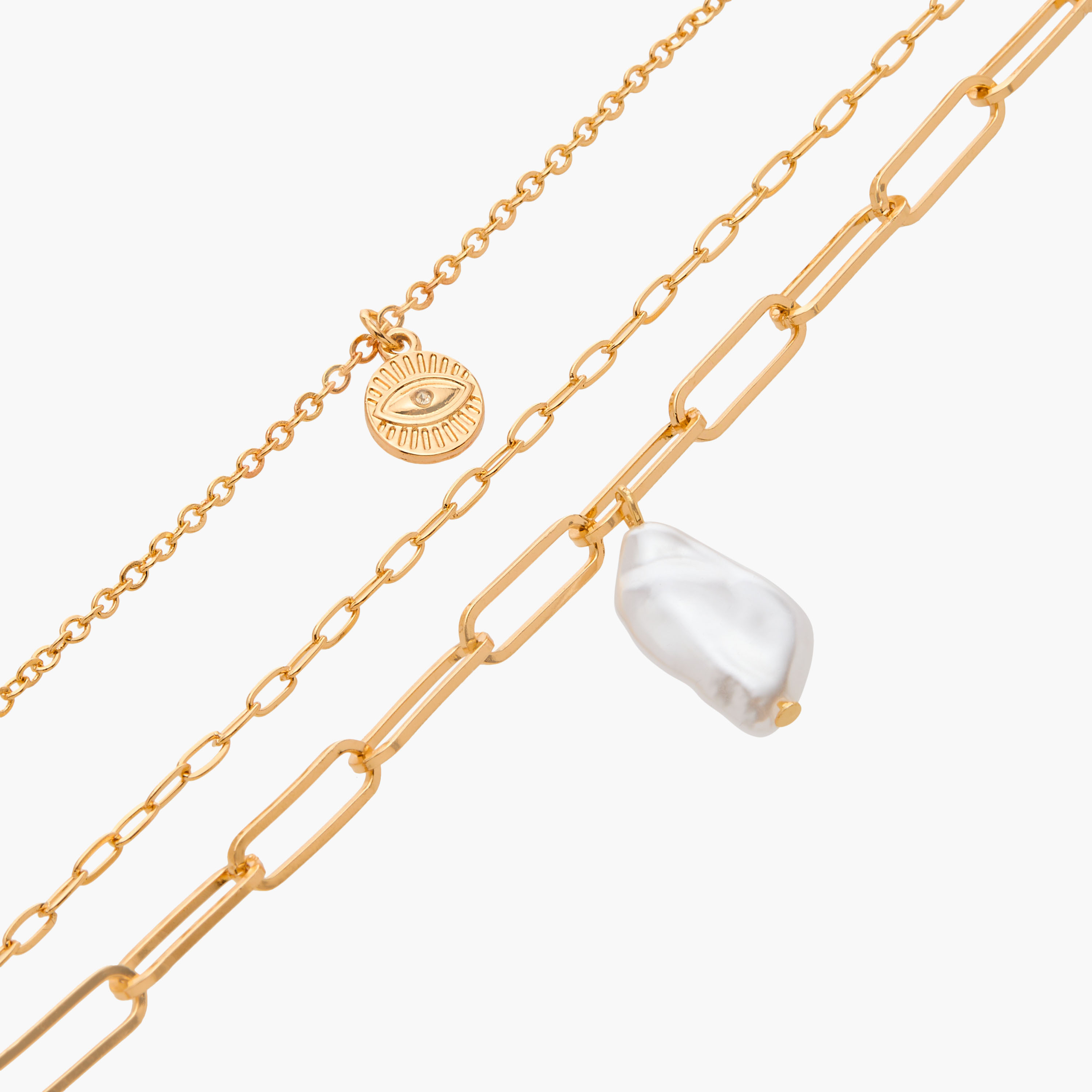 أساور متنوعة 3 قطع بمشبك إغلاق من فلورا بيلا-women-watchesandjewellery-jewellery-banglesandbracelets-image-9