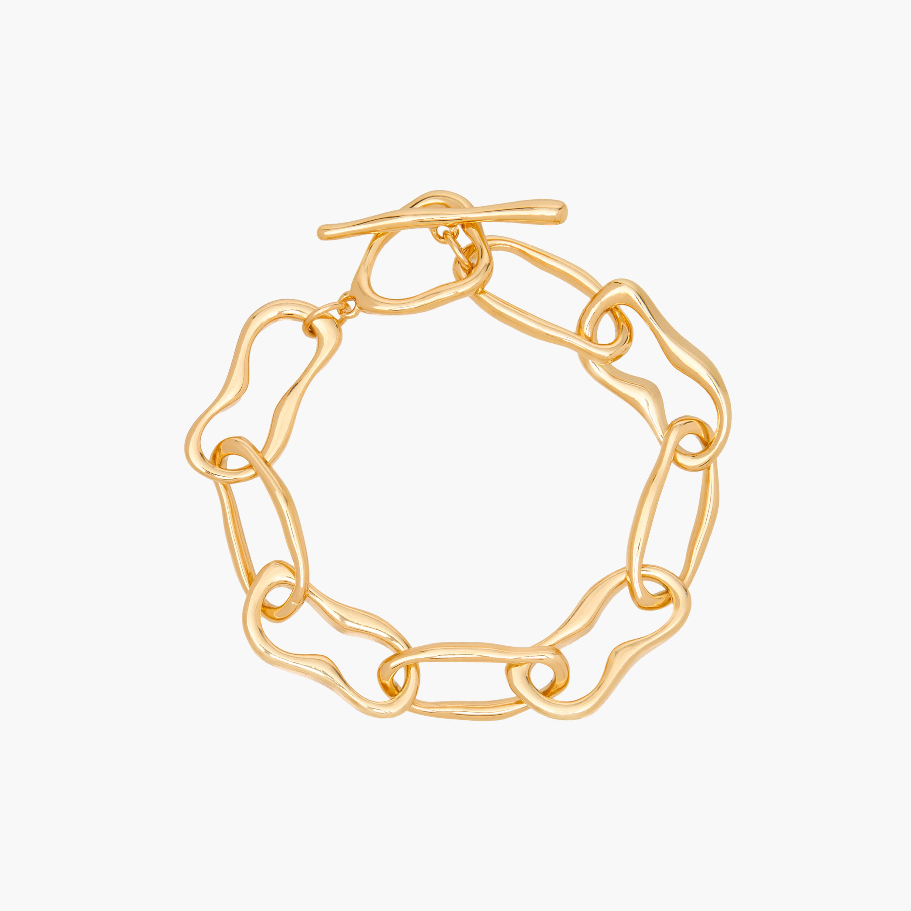 Flora Bella Metallic Chain Bracelet - Set of 2-women-watchesandjewellery-jewellery-banglesandbracelets-image-4