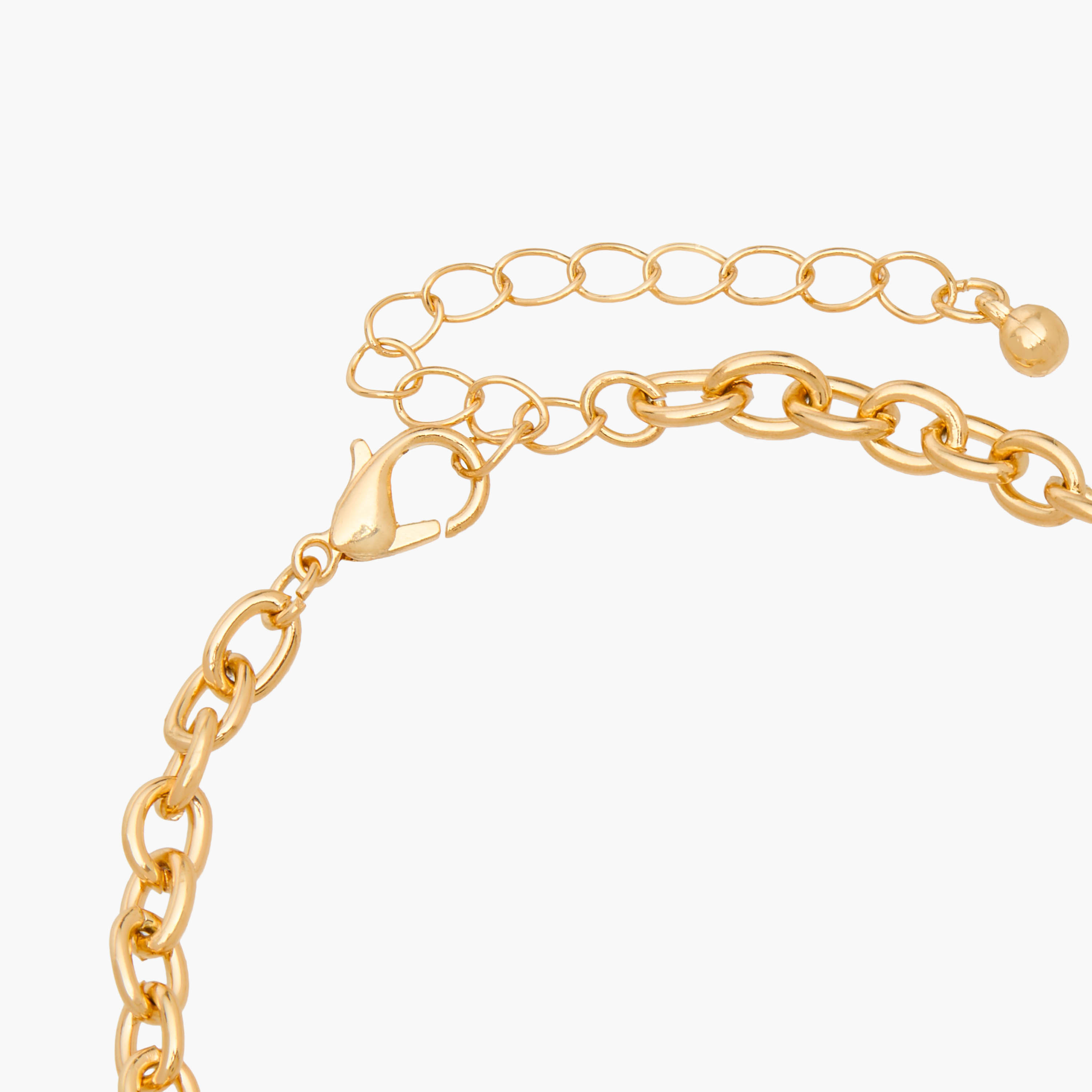 Flora Bella Metallic Chain Bracelet - Set of 2-women-watchesandjewellery-jewellery-banglesandbracelets-image-6