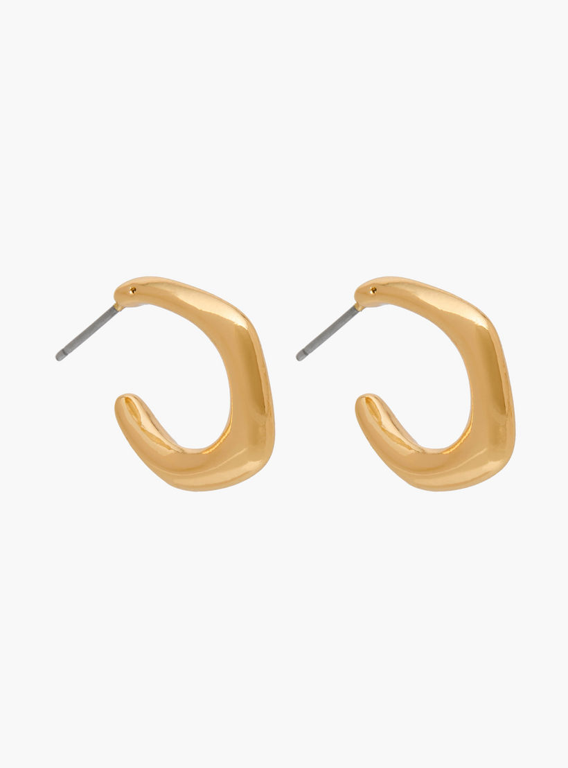 حلقان ميتاليك بمكبس إغلاق خلفي من فلورا بيلا - طقم 3 أزواج-women-watchesandjewellery-jewellery-earrings-image-2