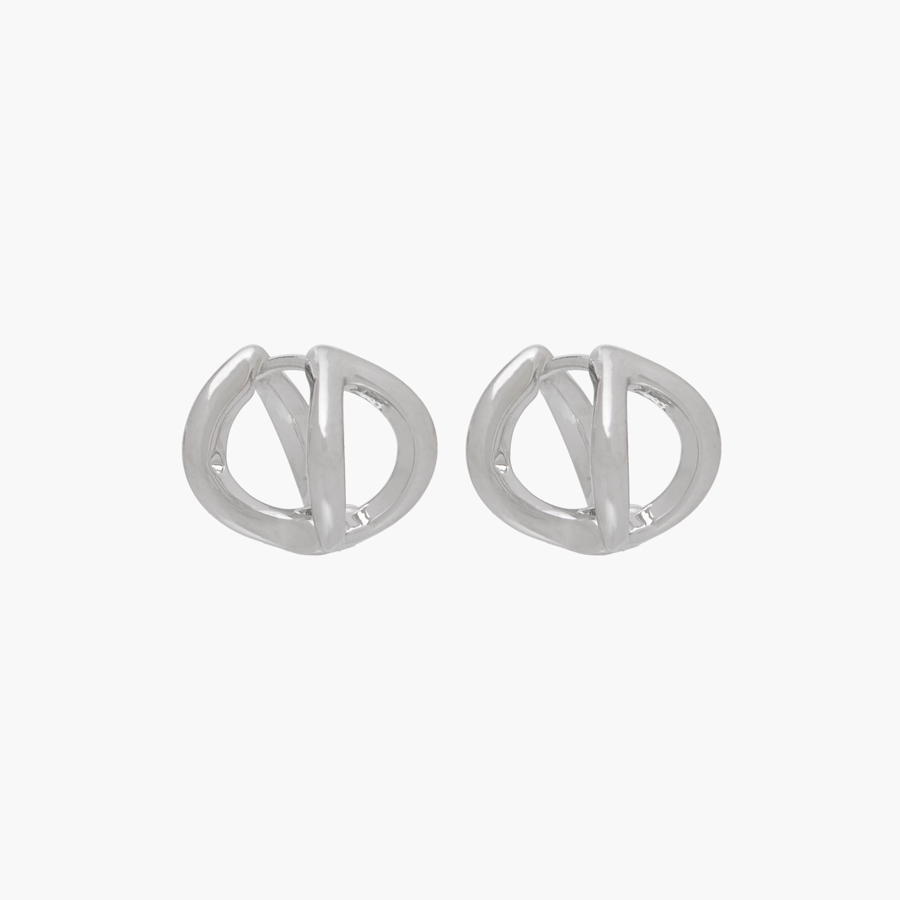 مجموعة أقراط معدنية على شكل قلب من فلورا بيلا عدد 3-women-watchesandjewellery-jewellery-earrings-image-3
