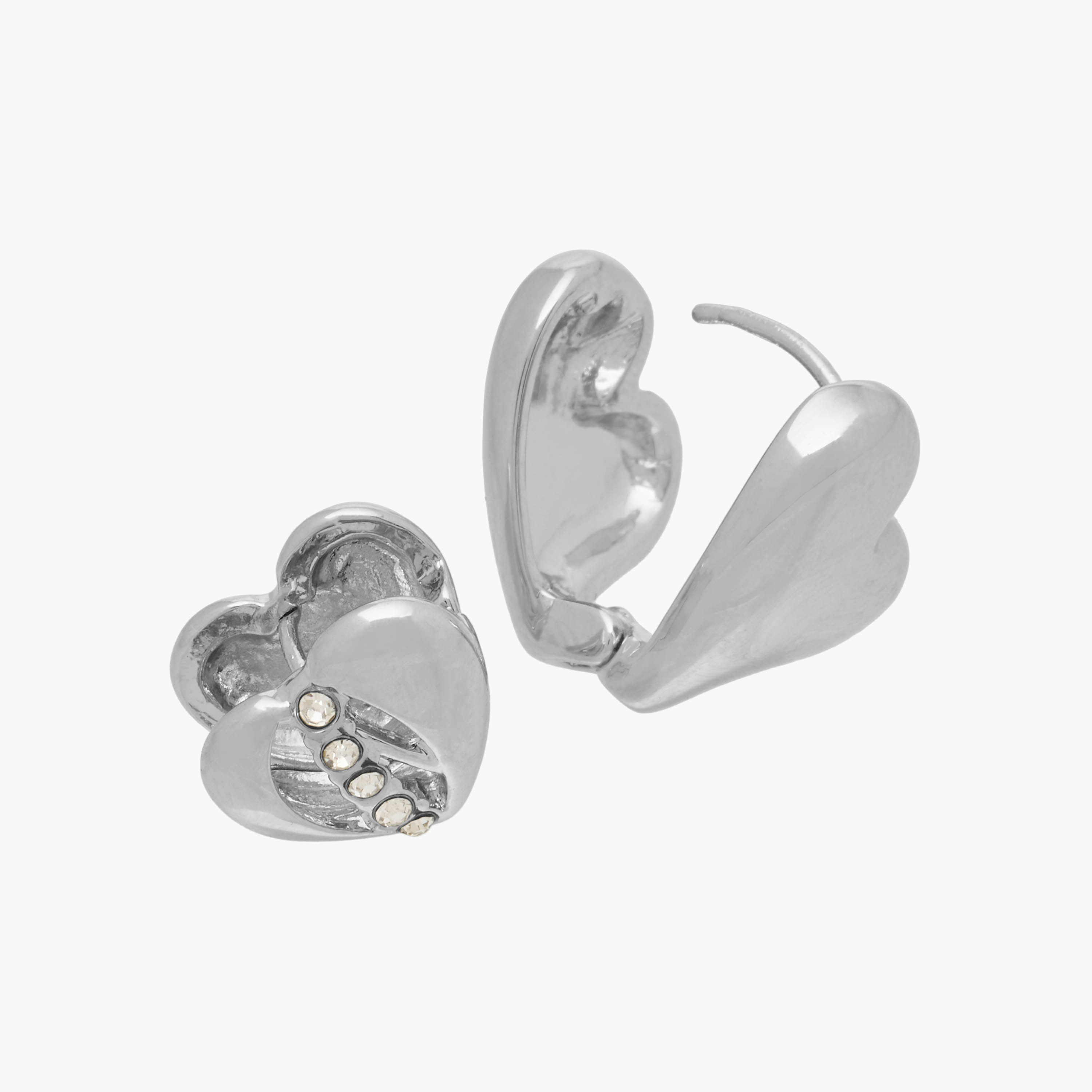 مجموعة أقراط معدنية على شكل قلب من فلورا بيلا عدد 3-women-watchesandjewellery-jewellery-earrings-image-5