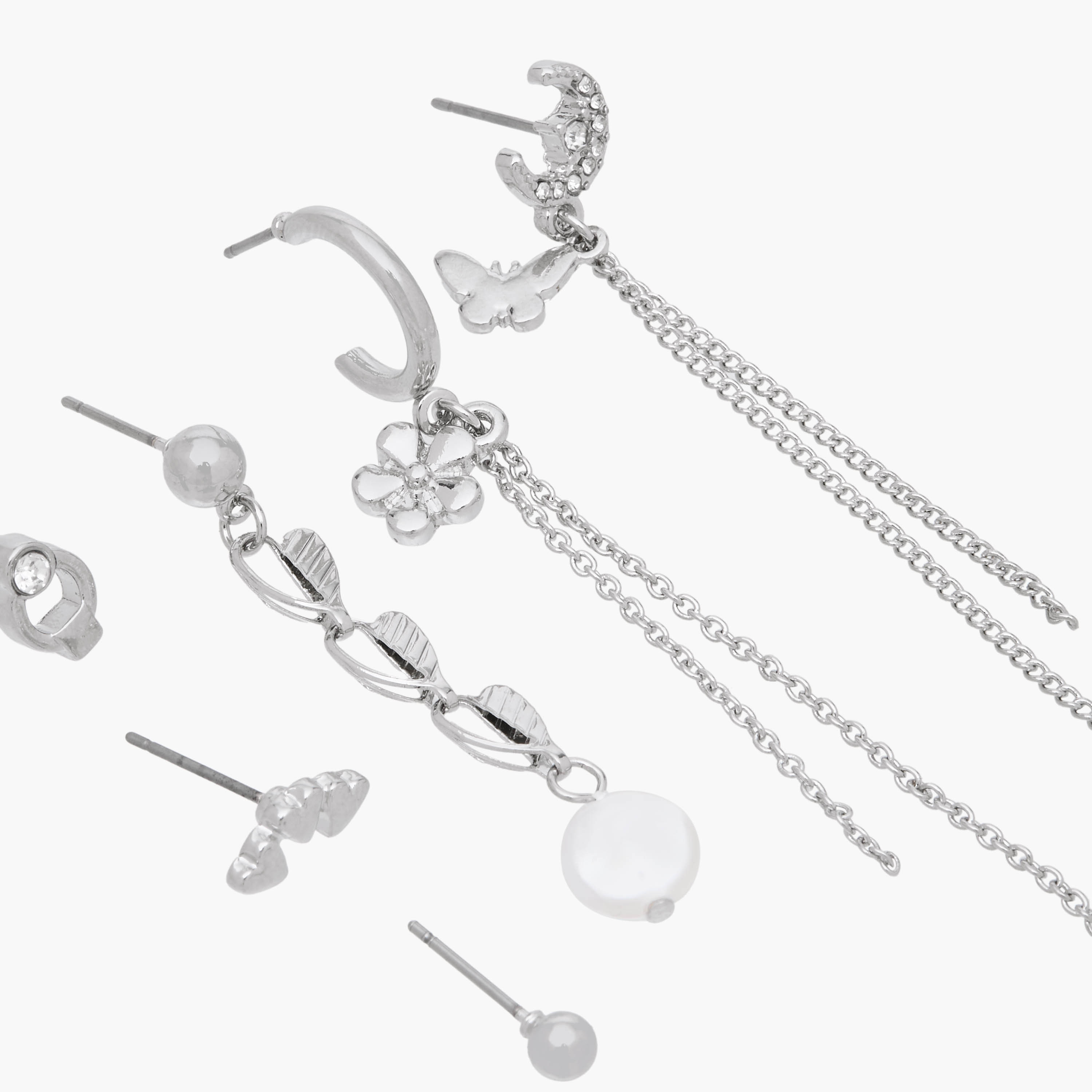 Flora Bella Assorted Earrings with Pushback Closure - Set of 6-women-watchesandjewellery-jewellery-earrings-image-3