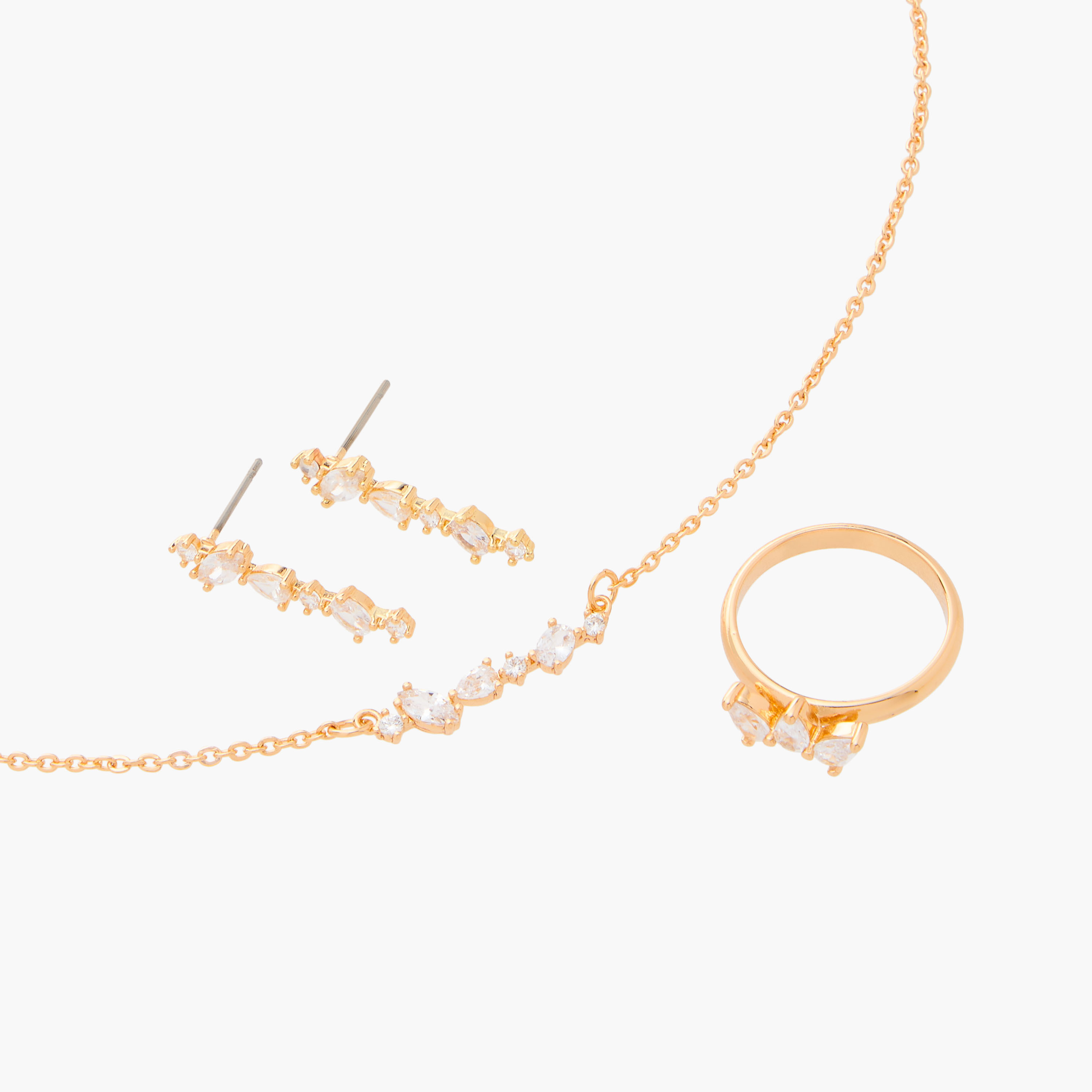 Flora Bella Embellished Pendant Necklace with Earrings and Ring Set-women-watchesandjewellery-jewellery-jewellerysets-image-3