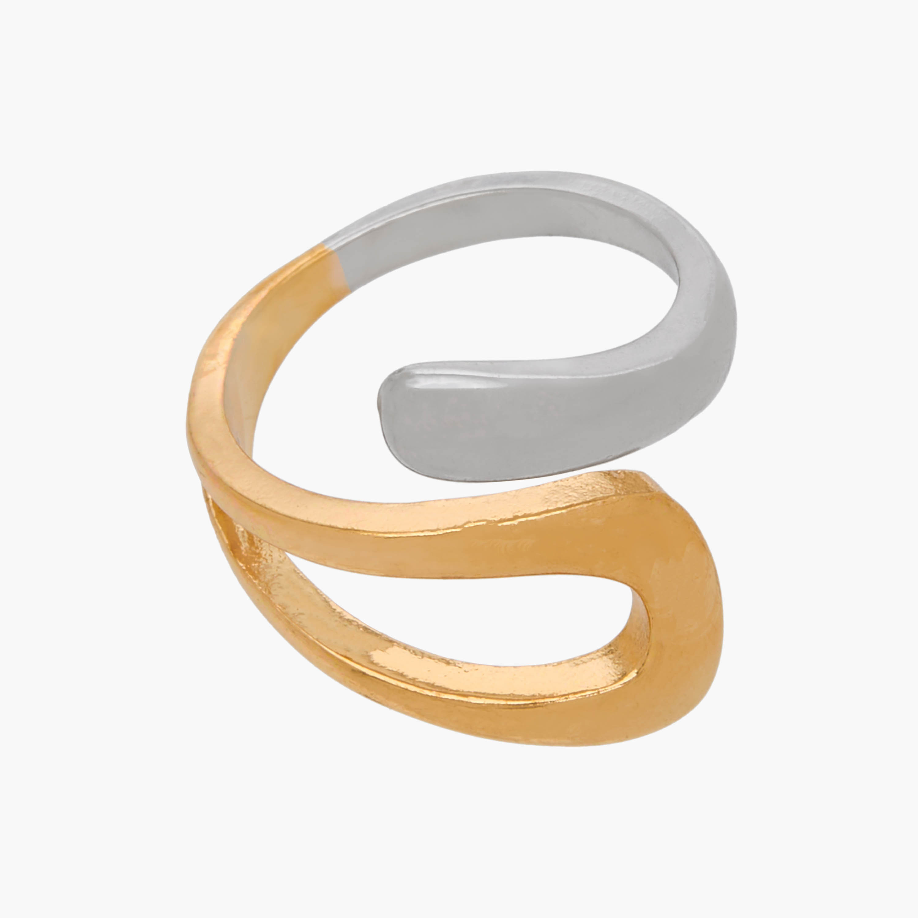 Flora Bella Metallic Ring - Set of 2-women-watchesandjewellery-jewellery-rings-image-2