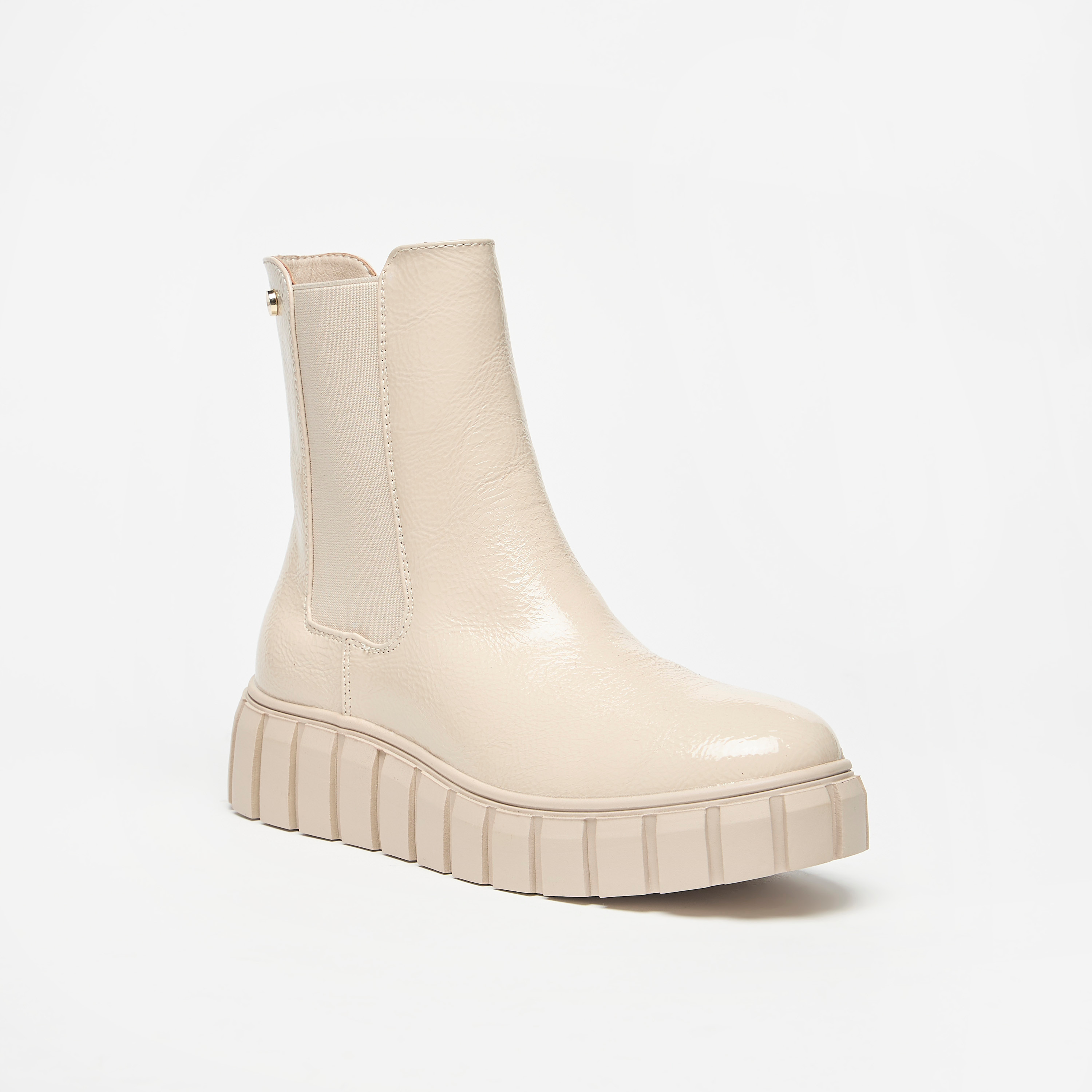 حذاء طويل سادة سهل الارتداء بكعب مسطح للنساء من سيليست-women-shoes-boots-image-6