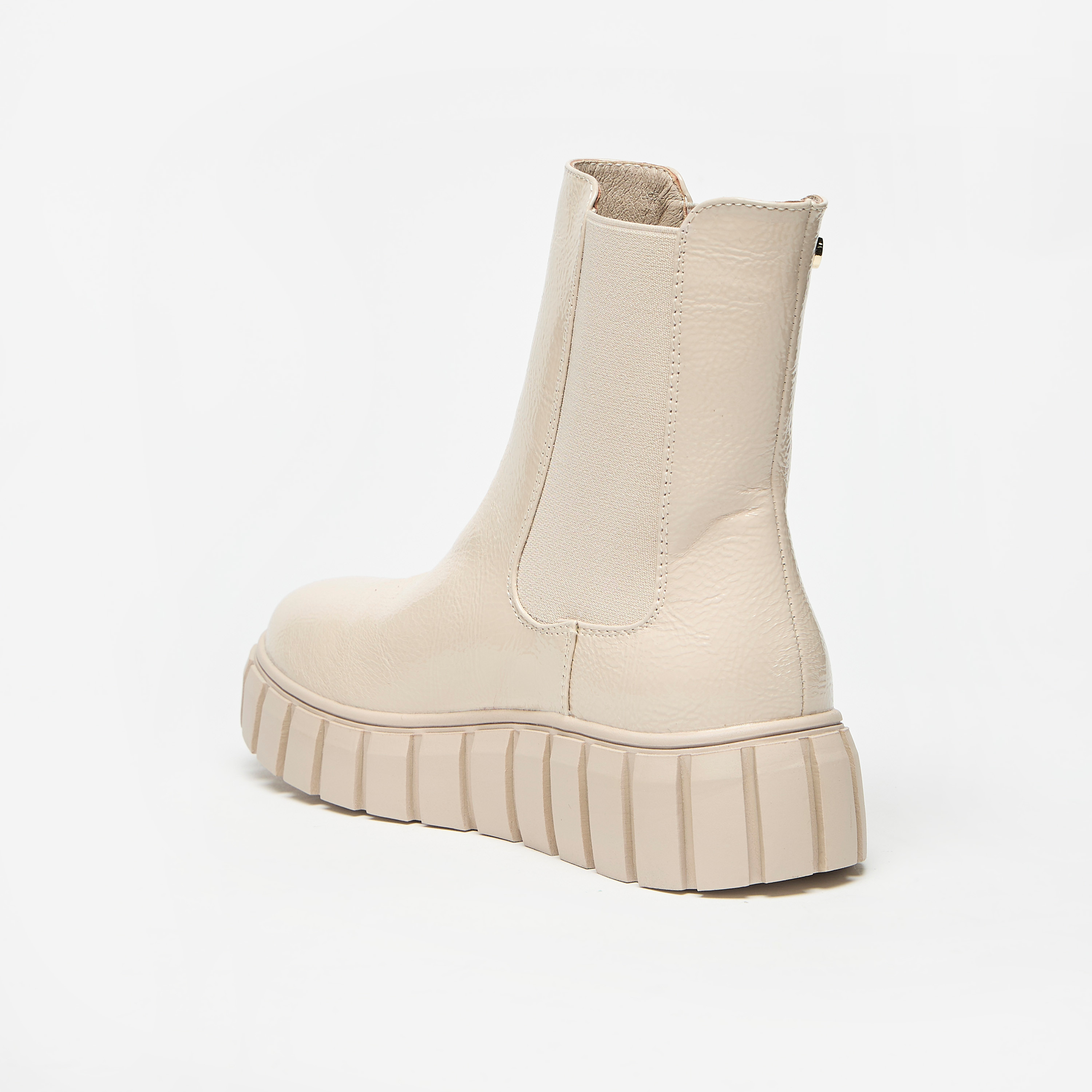 حذاء طويل سادة سهل الارتداء بكعب مسطح للنساء من سيليست-women-shoes-boots-image-7