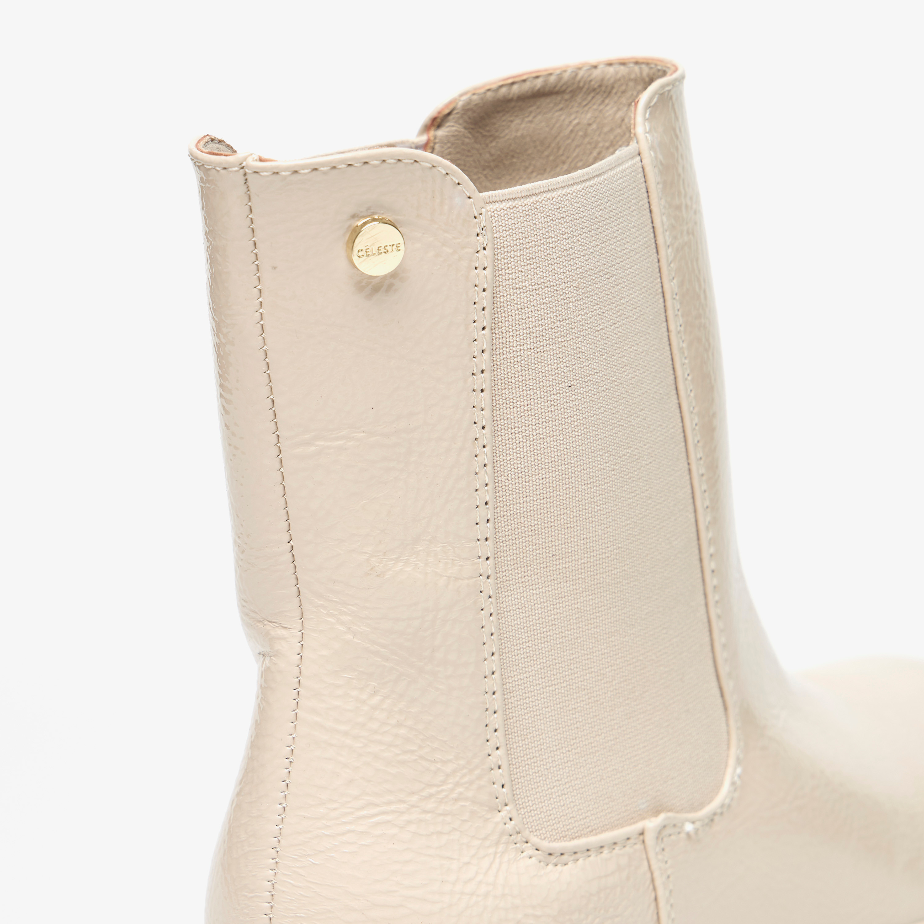 حذاء طويل سادة سهل الارتداء بكعب مسطح للنساء من سيليست-women-shoes-boots-image-10