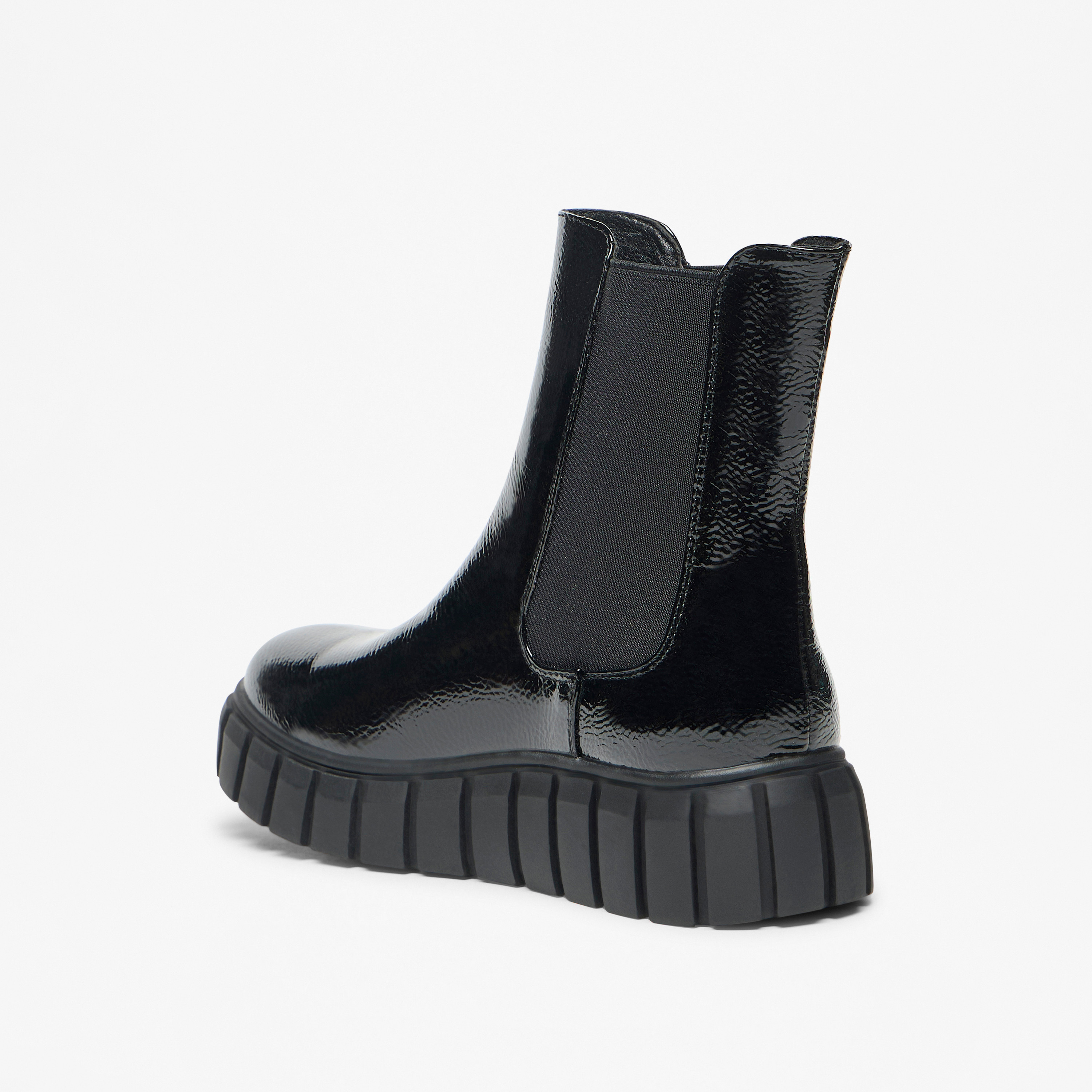 حذاء طويل سادة سهل الارتداء بكعب مسطح للنساء من سيليست-women-shoes-boots-image-2