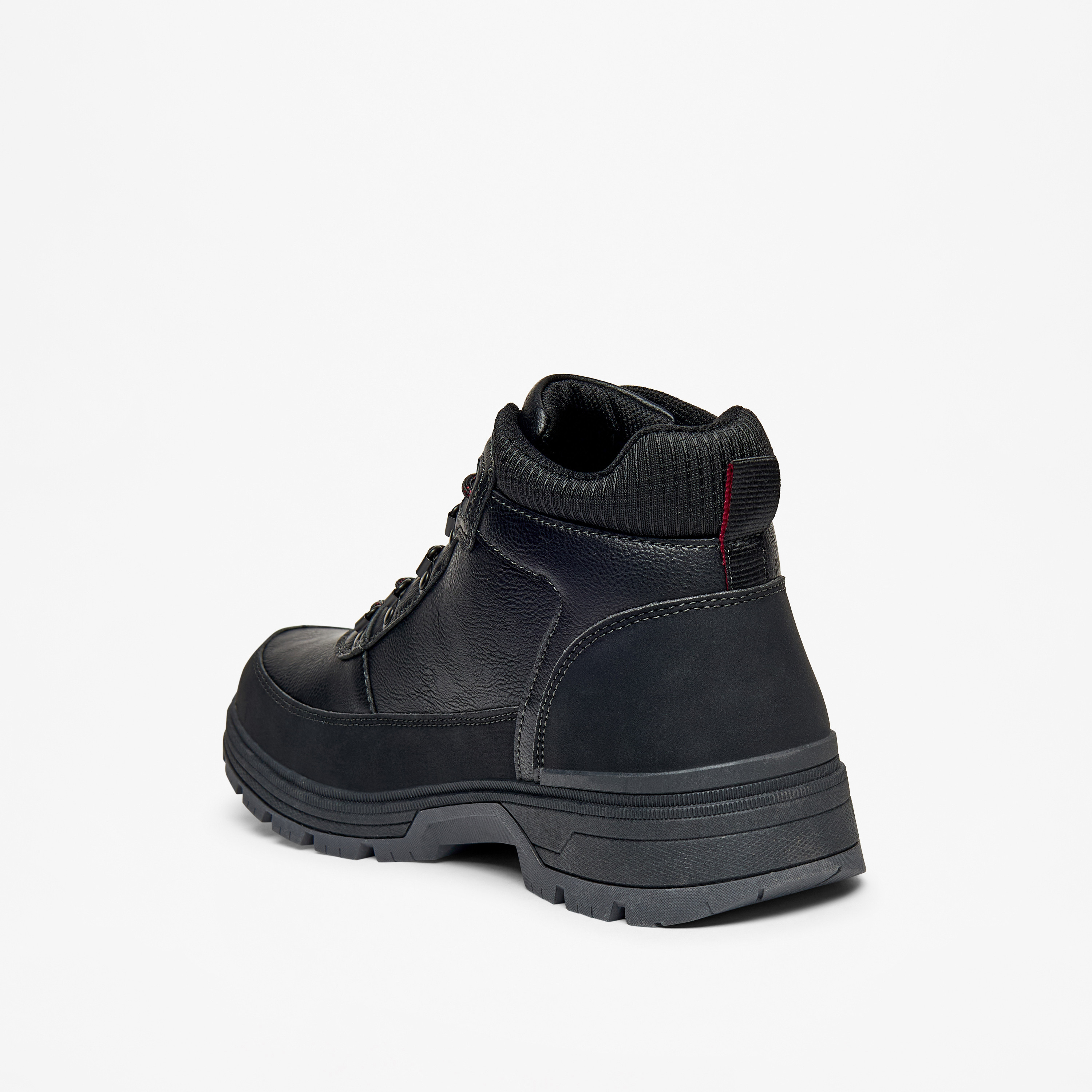 LBL by Shoexpress Panelled Lace-Up Chukka Boots-men-shoes-boots-image-2