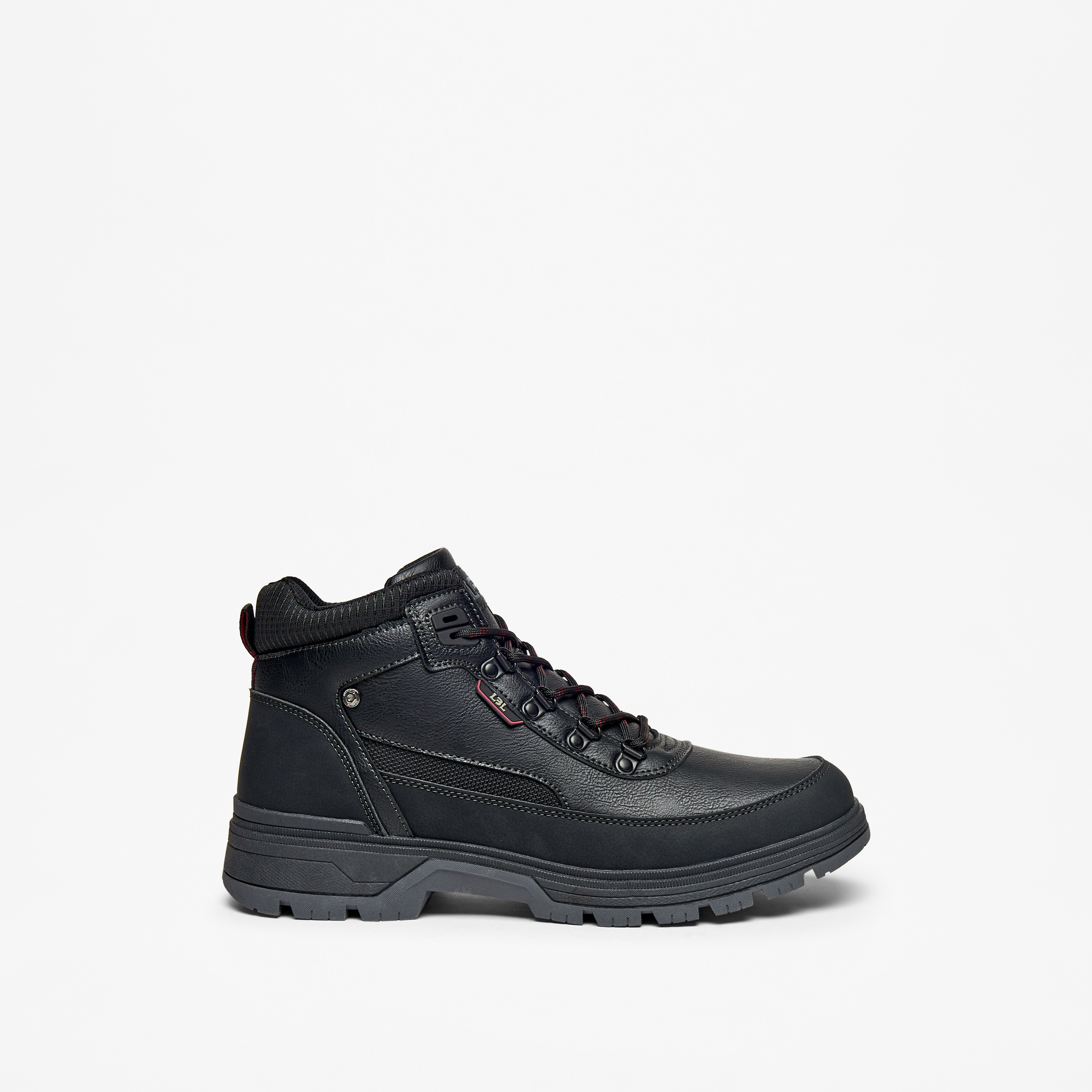 LBL by Shoexpress Panelled Lace-Up Chukka Boots-men-shoes-boots-image-3