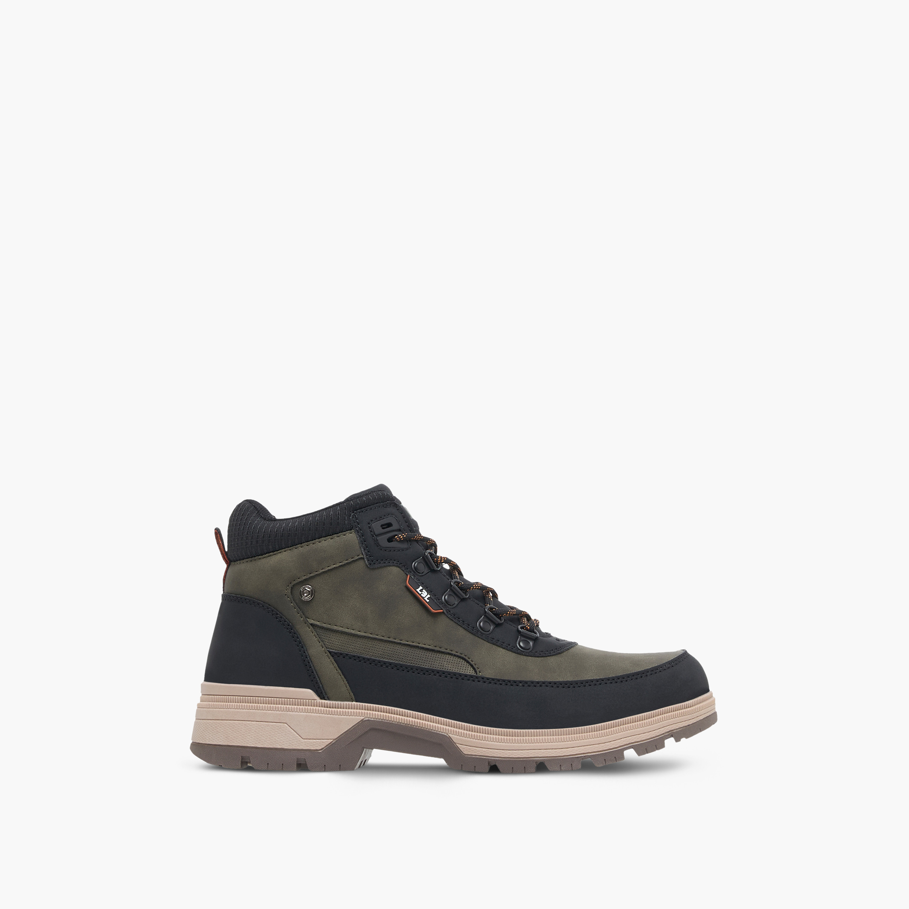 LBL by Shoexpress Panelled Lace-Up Chukka Boots-men-shoes-boots-image-3