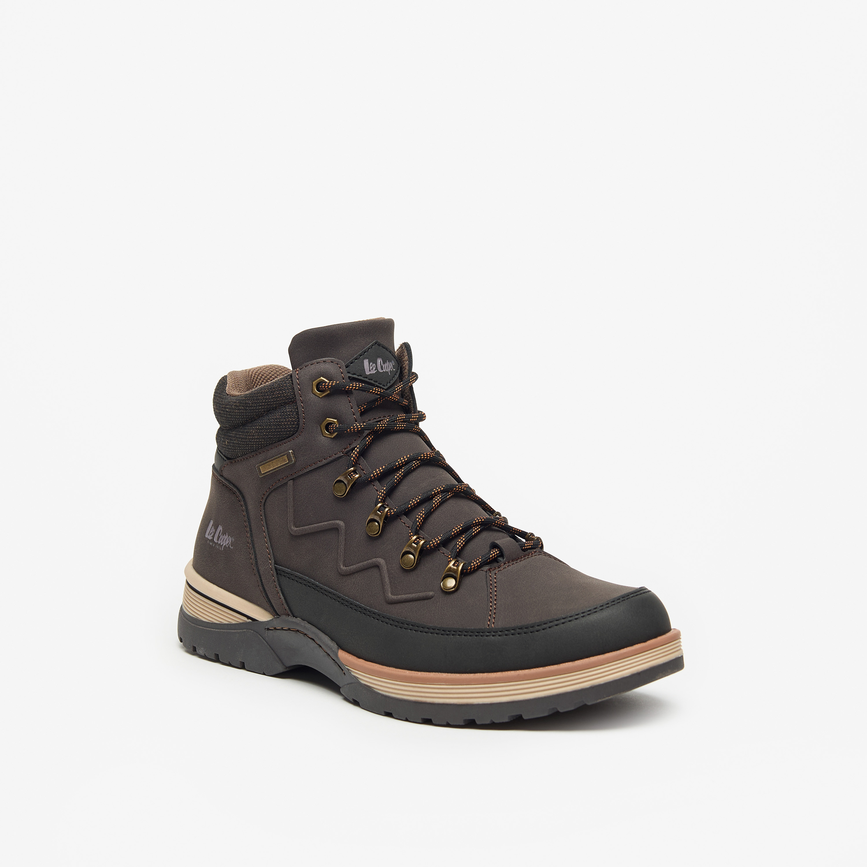 Lee Cooper Men's Logo Detail Chukka Boots with Zip Closure-men-shoes-boots-image-1
