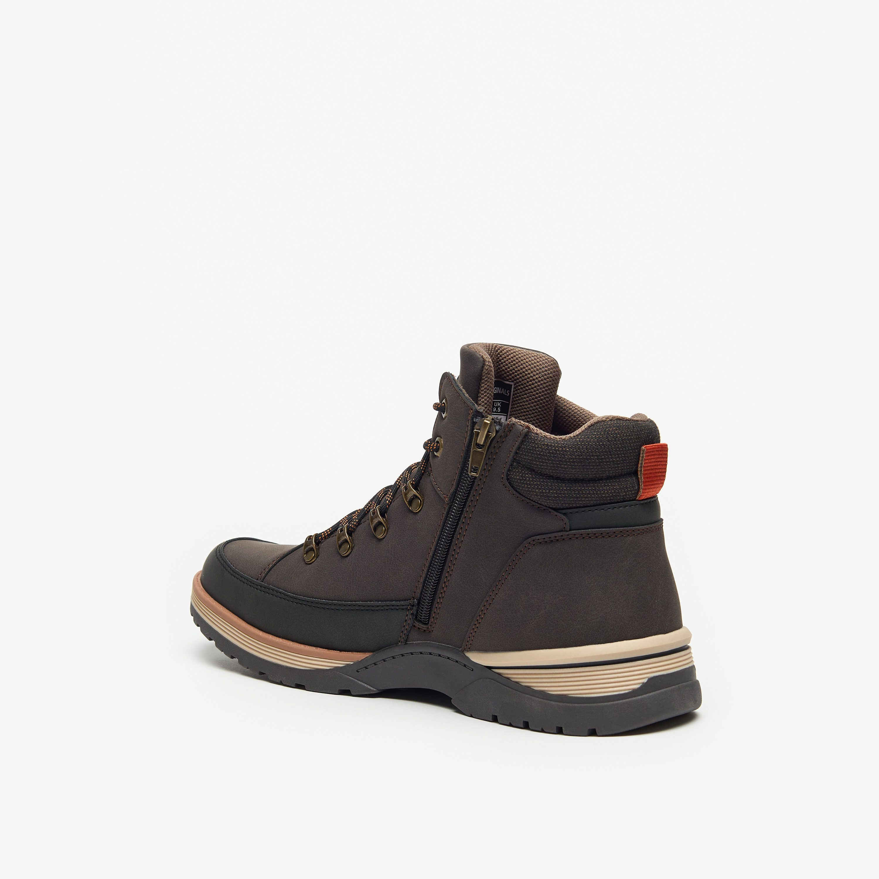 Lee Cooper Men's Logo Detail Chukka Boots with Zip Closure-men-shoes-boots-image-2