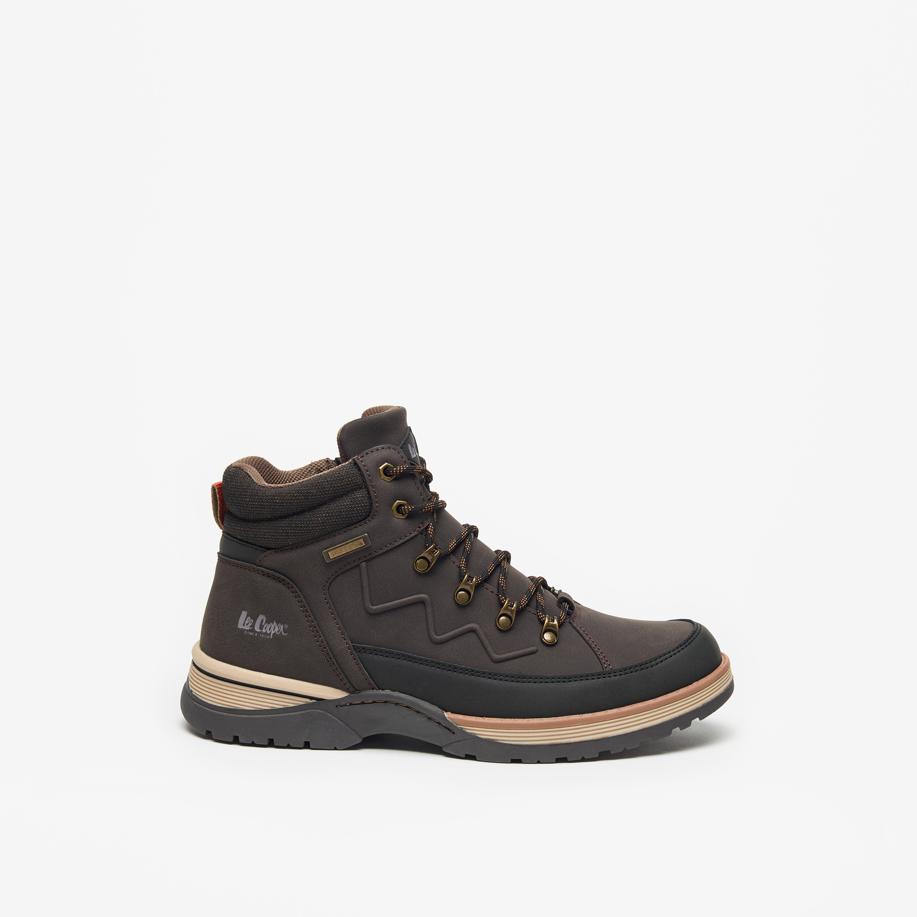 Lee Cooper Men's Logo Detail Chukka Boots with Zip Closure-men-shoes-boots-image-3