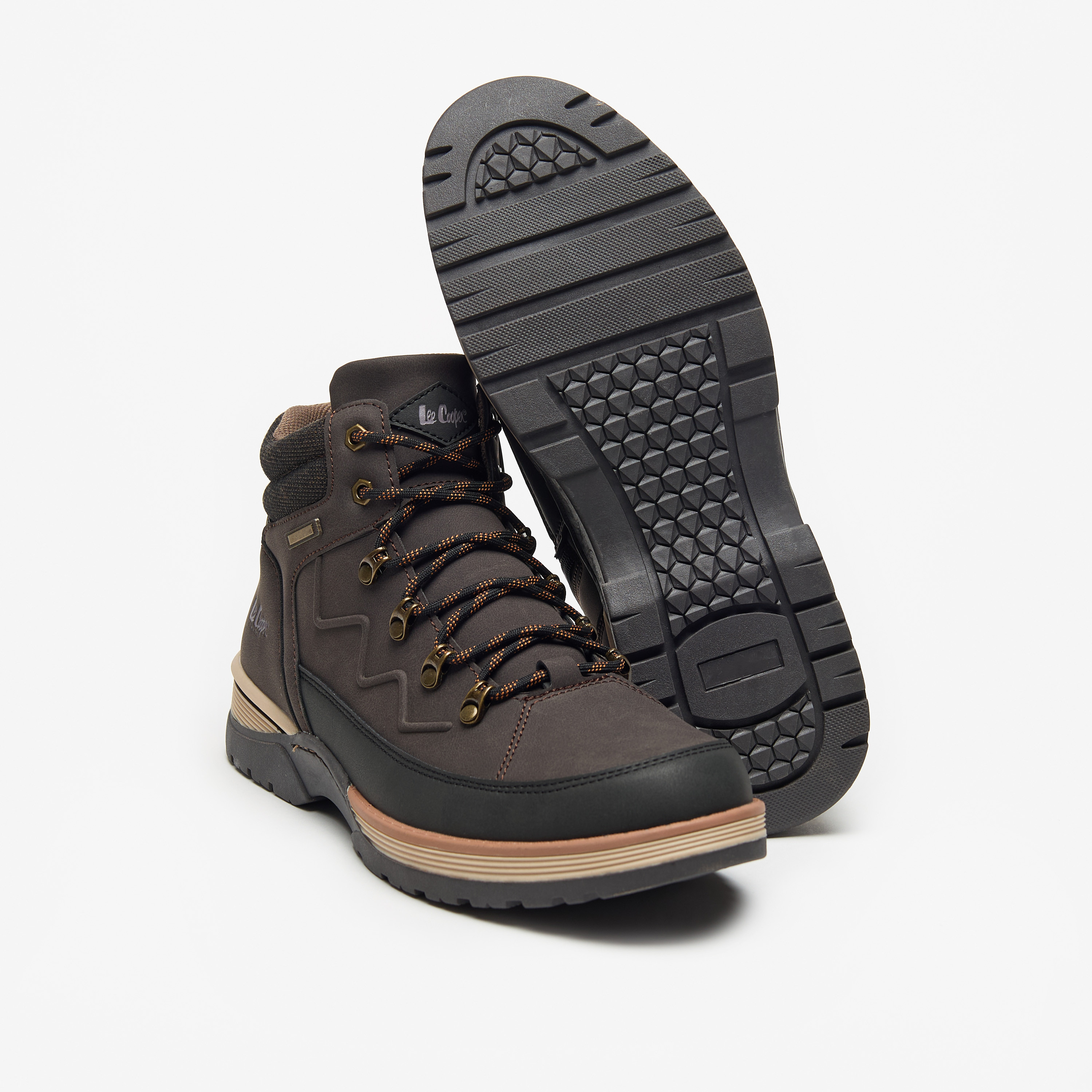Lee Cooper Men's Logo Detail Chukka Boots with Zip Closure-men-shoes-boots-image-4