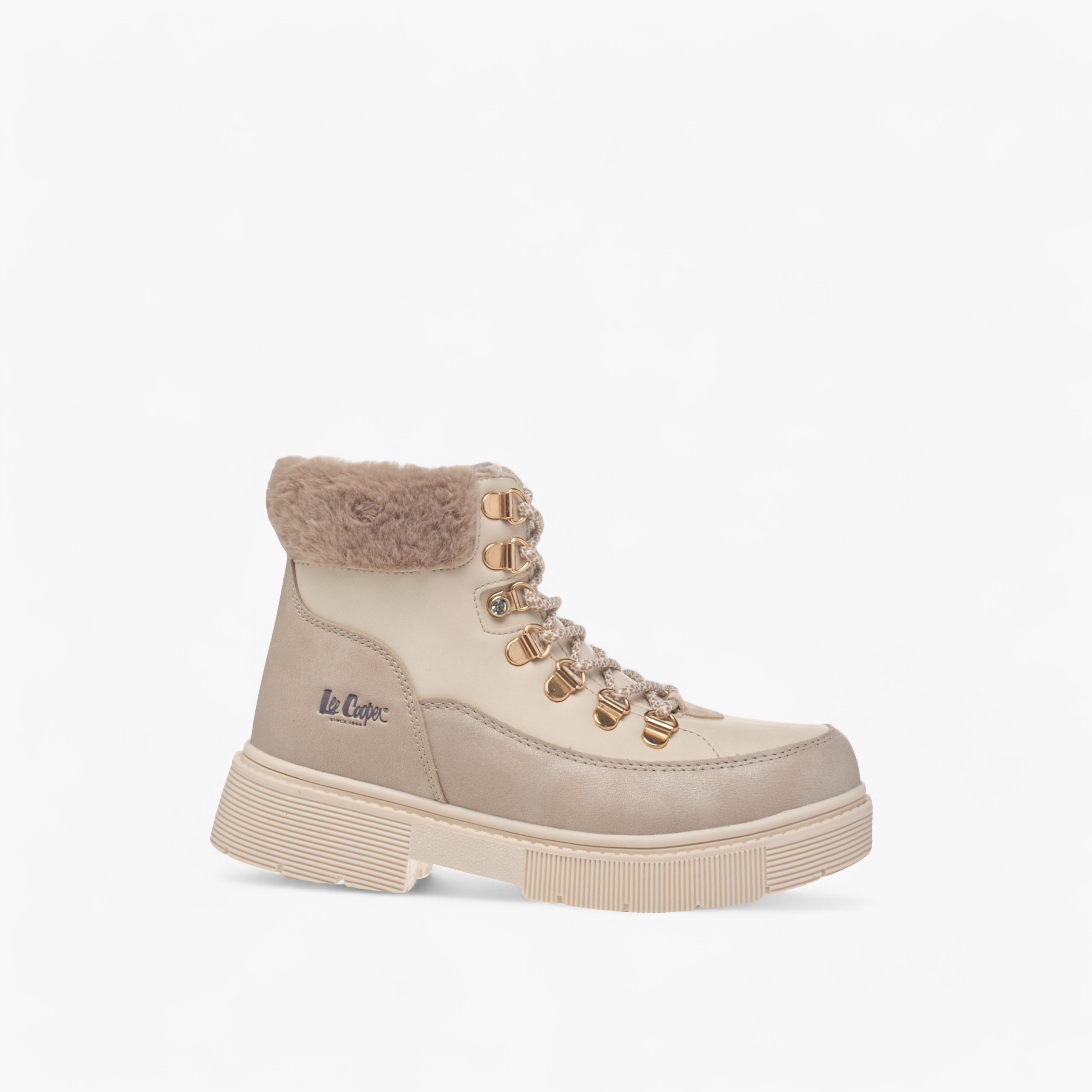 Lee Cooper Girls' Panelled Ankle Boots with Zip Closure-girls-shoes-boots-image-3