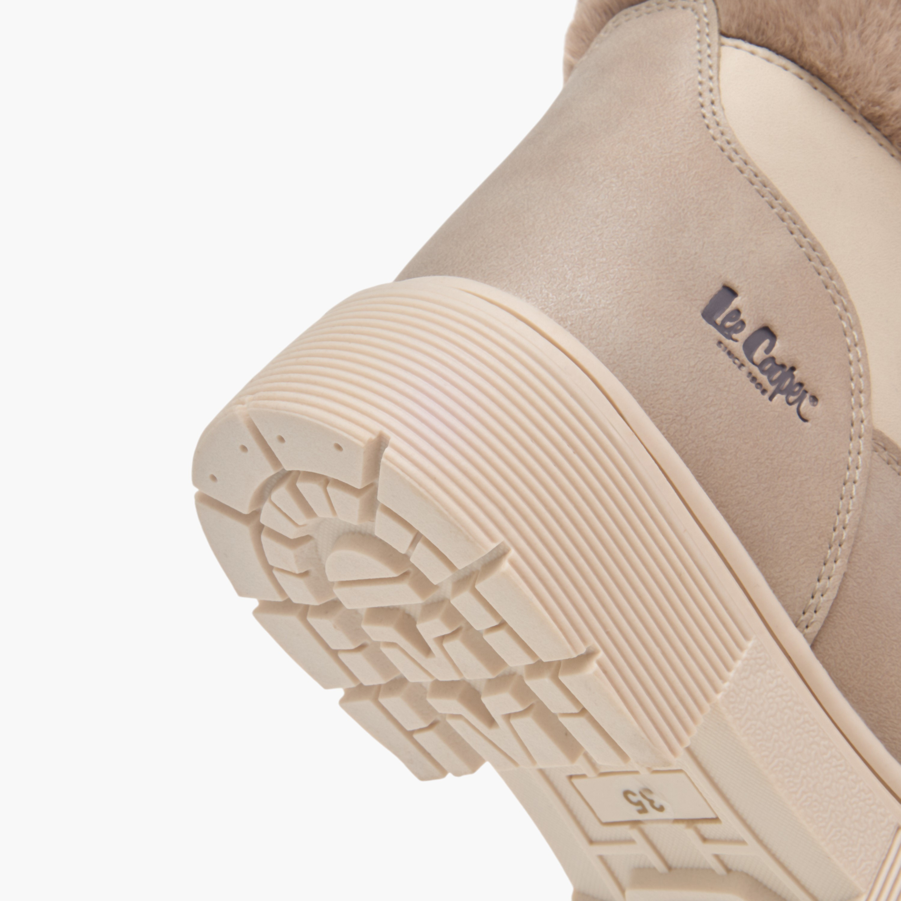Lee Cooper Girls' Panelled Ankle Boots with Zip Closure-girls-shoes-boots-image-5