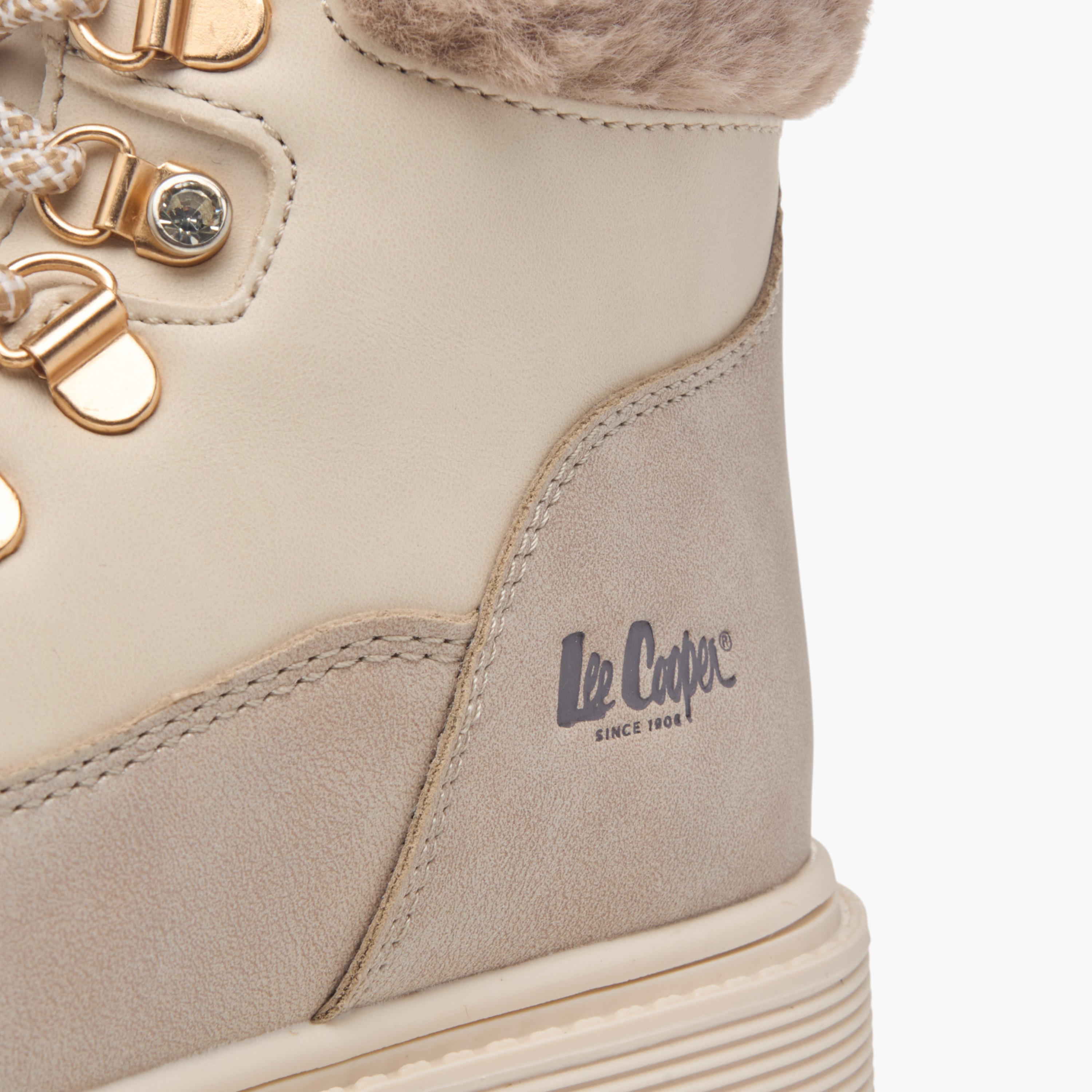 Lee Cooper Girls' Panelled Ankle Boots with Zip Closure-girls-shoes-boots-image-6
