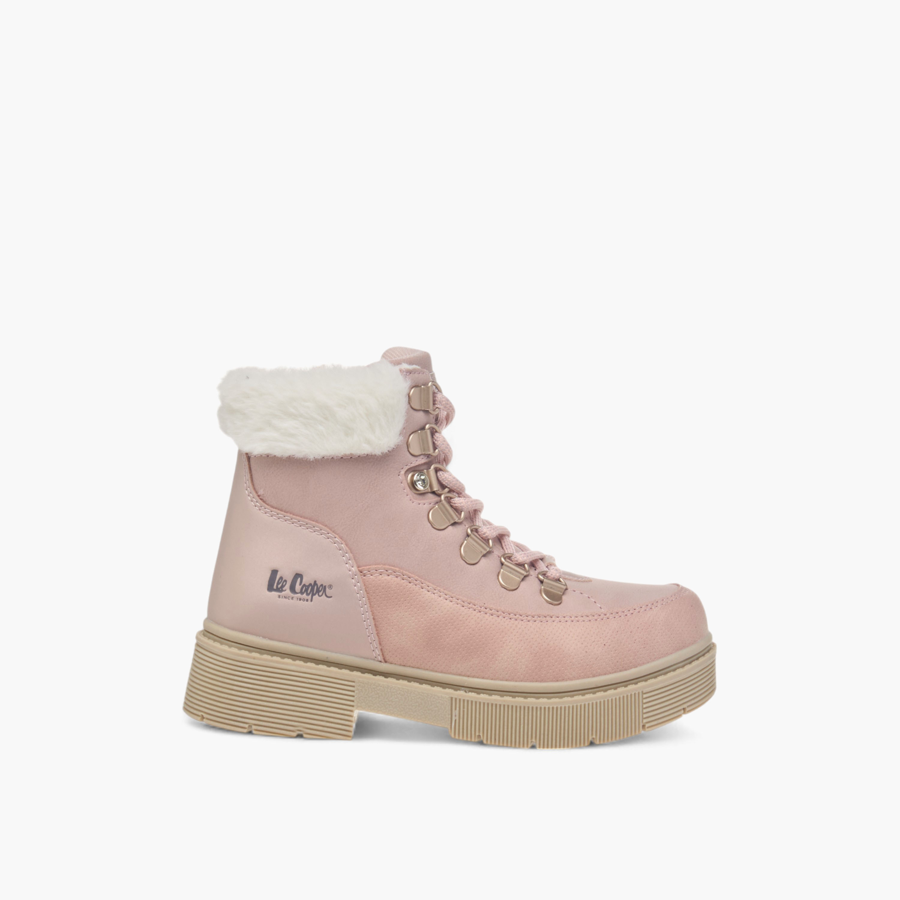 Lee Cooper Girls' Panelled Ankle Boots with Zip Closure-girls-shoes-boots-image-9