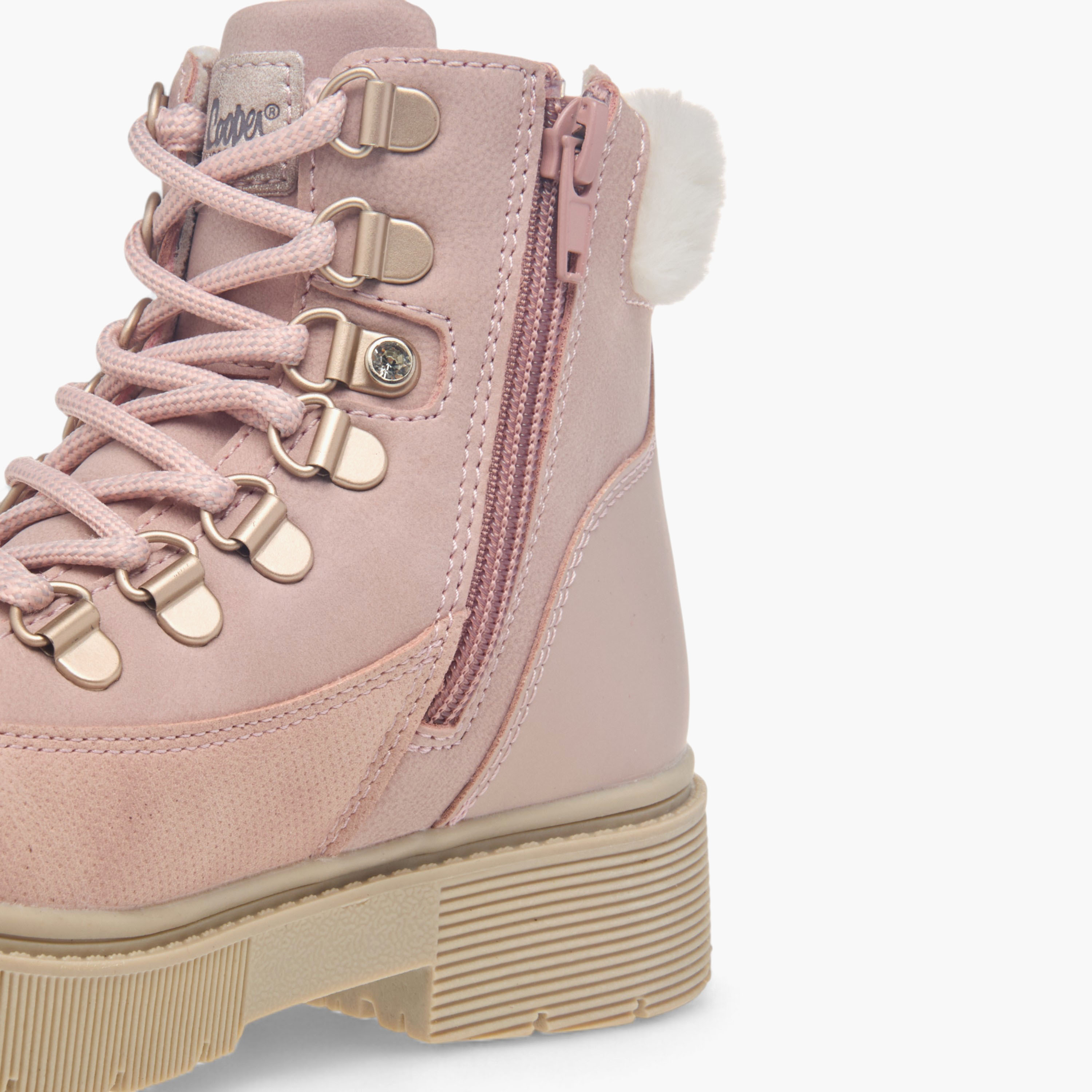 Lee Cooper Girls' Panelled Ankle Boots with Zip Closure-girls-shoes-boots-image-10