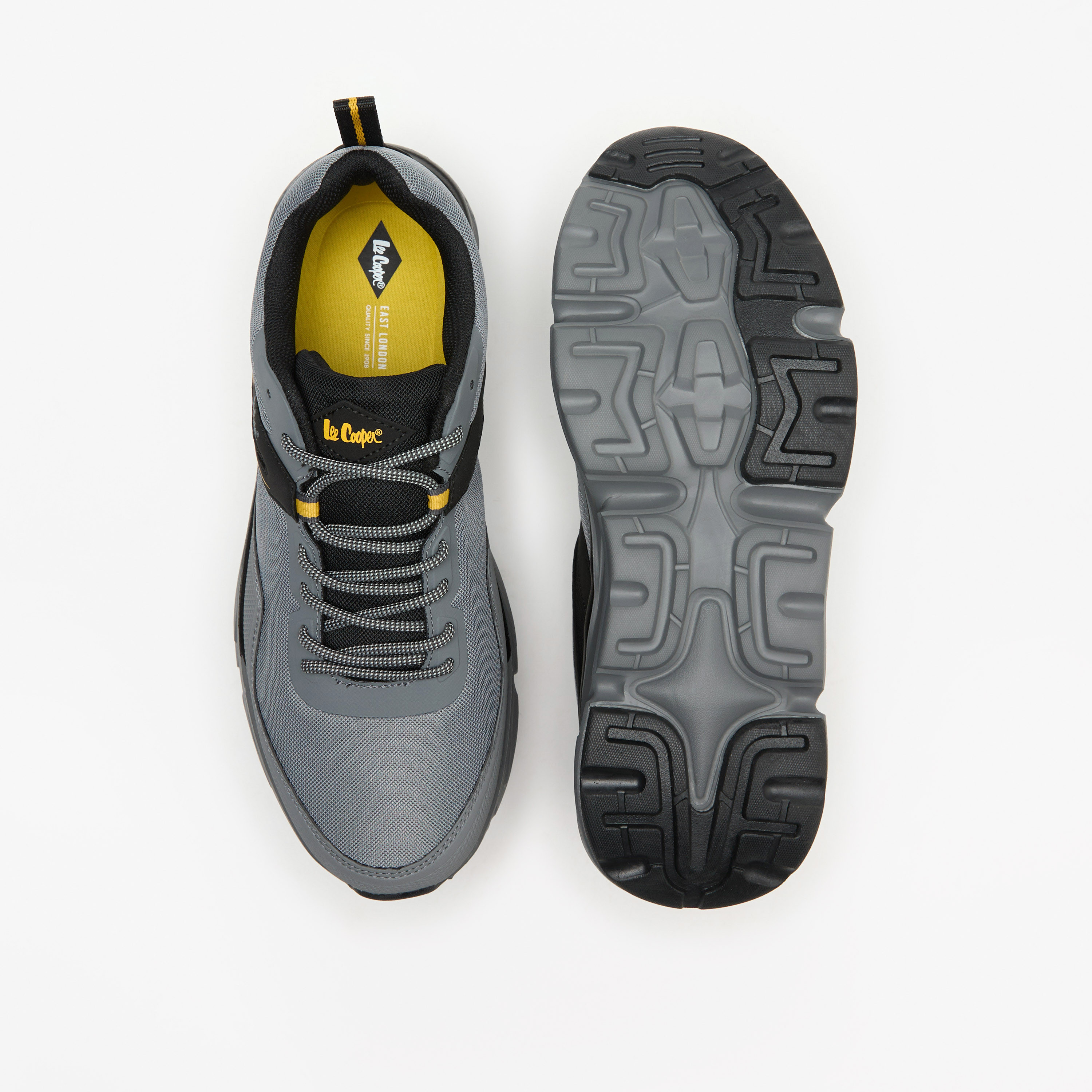 Lee Cooper Men's Panelled Low Ankle Lace-Up Sneakers-men-shoes-sneakers-image-9