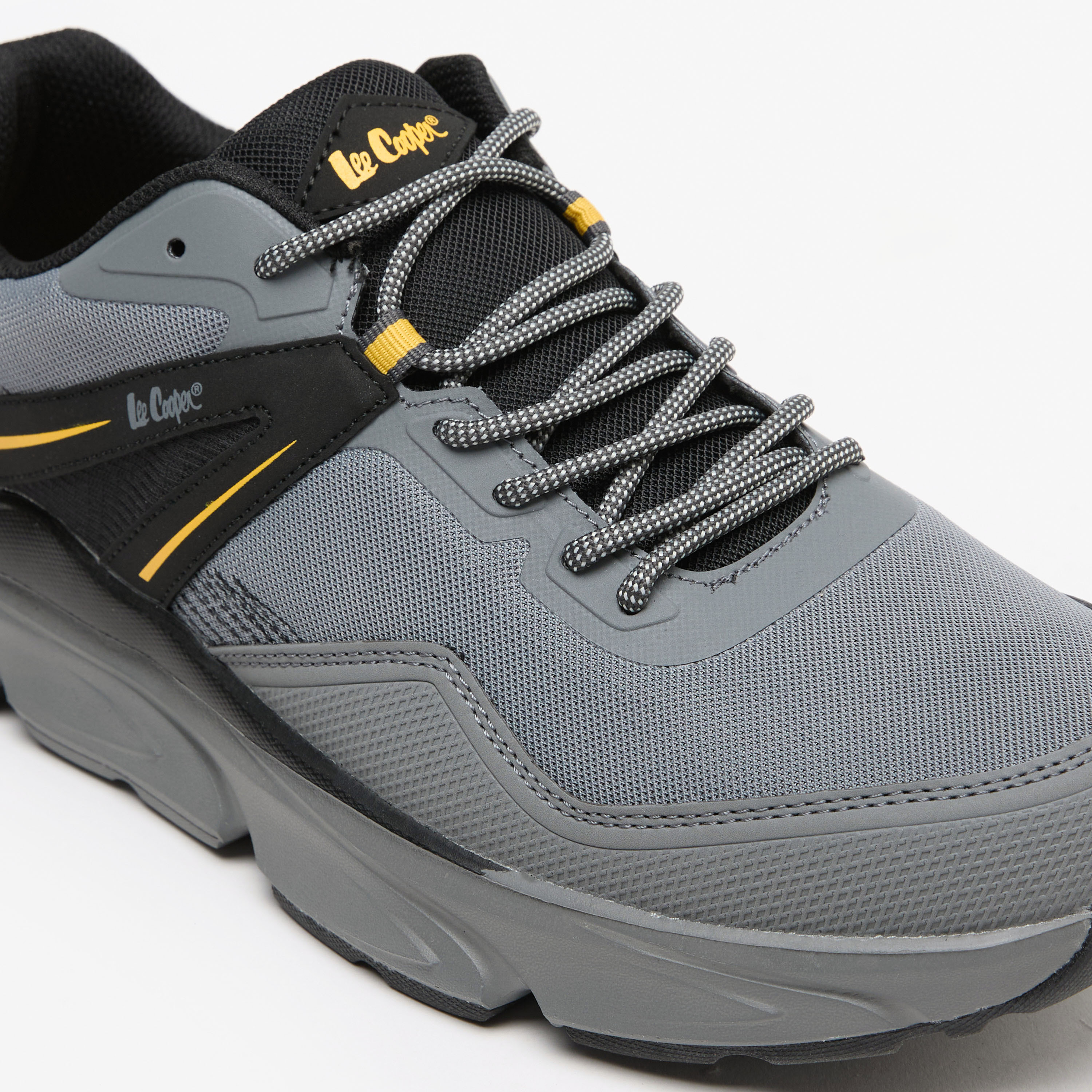 Lee Cooper Men's Panelled Low Ankle Lace-Up Sneakers-men-shoes-sneakers-image-10