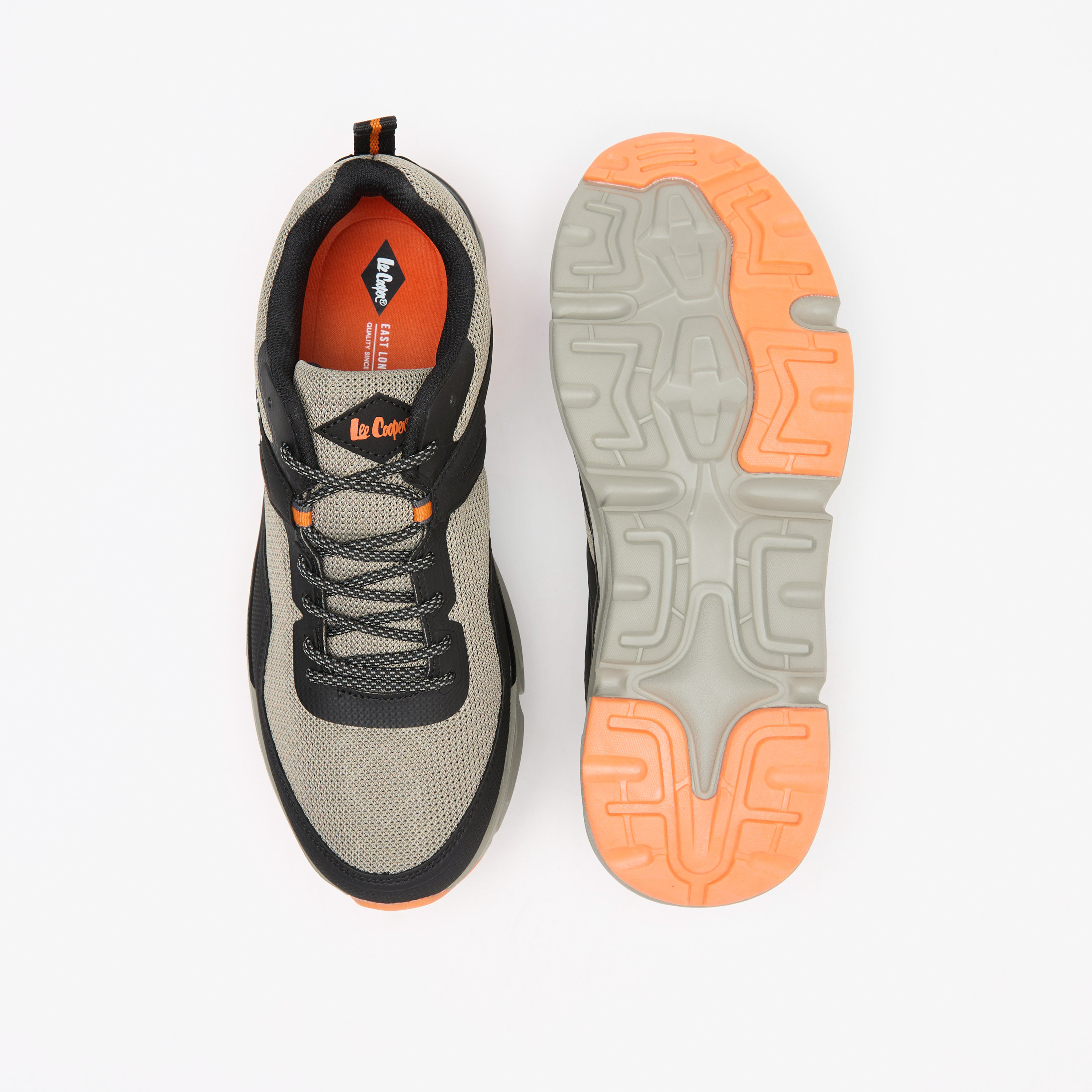 Lee Cooper Men's Panelled Low Ankle Lace-Up Sneakers-men-shoes-sneakers-image-4